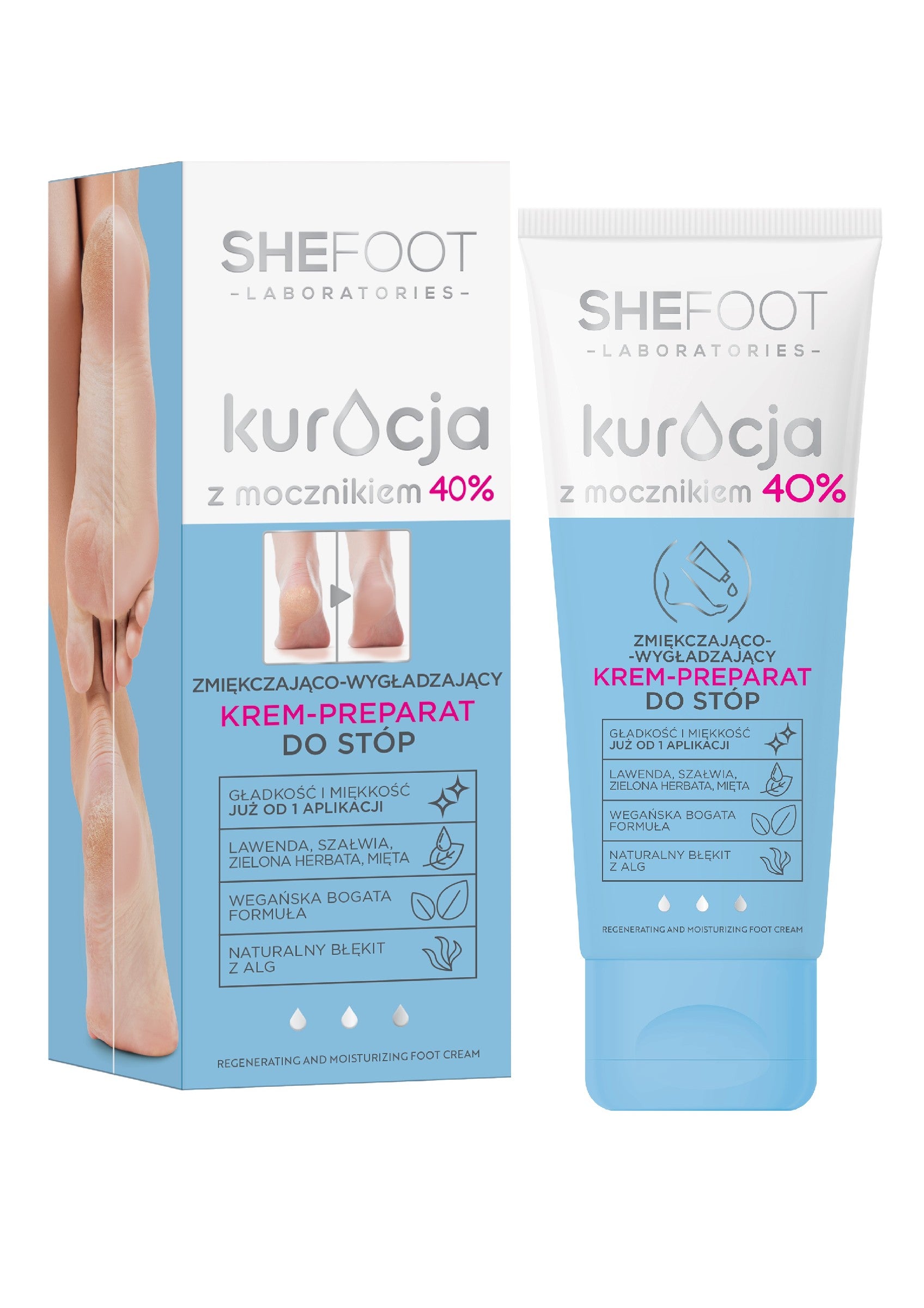 SheFoot Treatment with Urea 40% Softening and Smoothing Cream-preparation for feet 75ml | Vaistine1.lt | WestPharmacy.eu