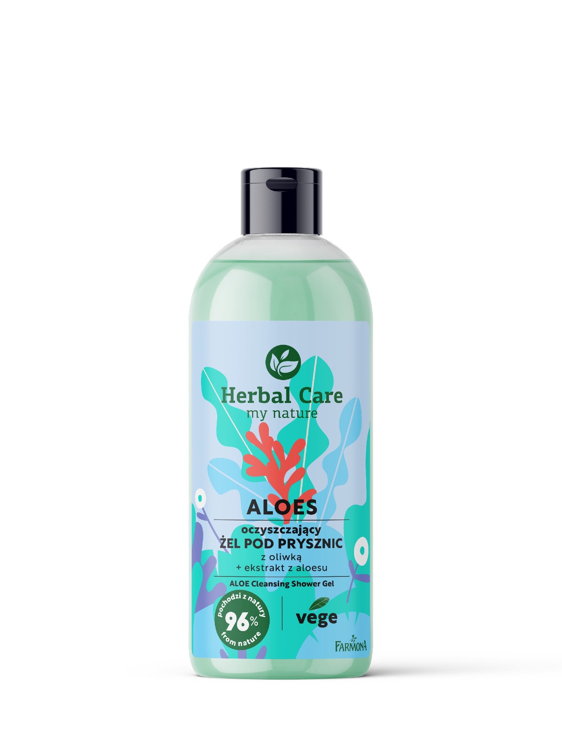 FARMONA Herbal Care Cleansing Shower Gel with Olive Oil and Aloe Vera - ALOE 500ml | Vaistine1.lt | WestPharmacy.eu
