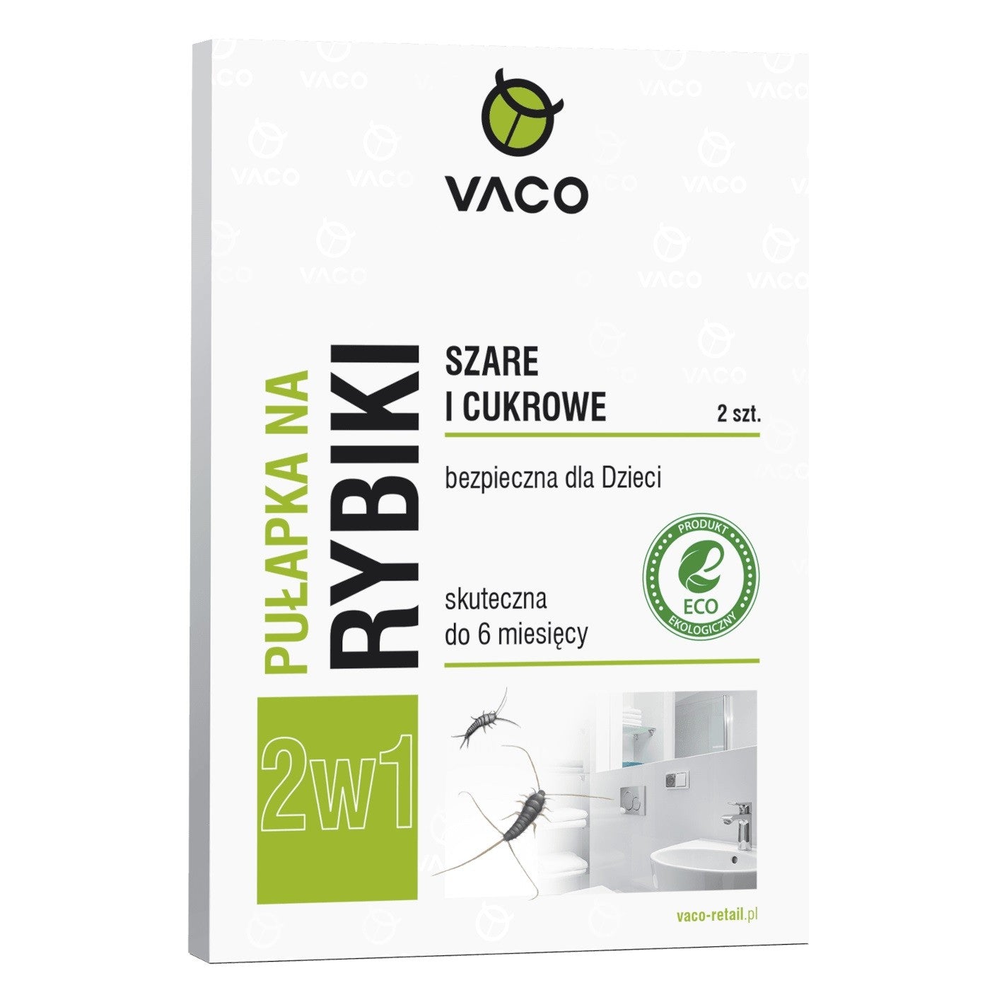 VACO ECO Trap for silverfish and silverfish 2in1, 1 pack - 2 pcs. | Vaistine1.lt | WestPharmacy.eu