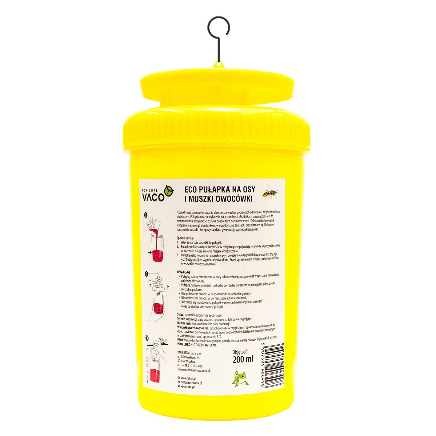 VACO ECO Trap for wasps, fruit flies and hornets + liquid 200ml | Vaistine1.lt | WestPharmacy.eu