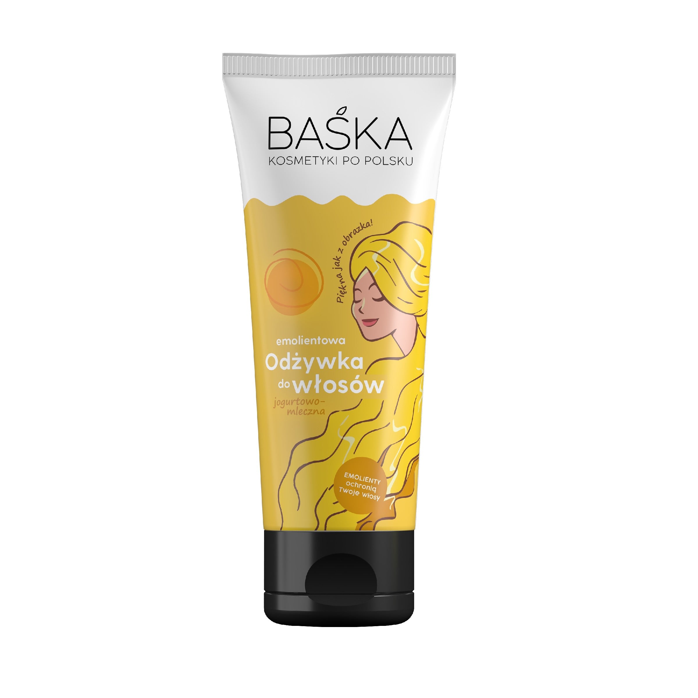 BAŚKA Cosmetics in Polish Emollient Hair Conditioner - yogurt and milk 250ml | Vaistine1.lt | WestPharmacy.eu