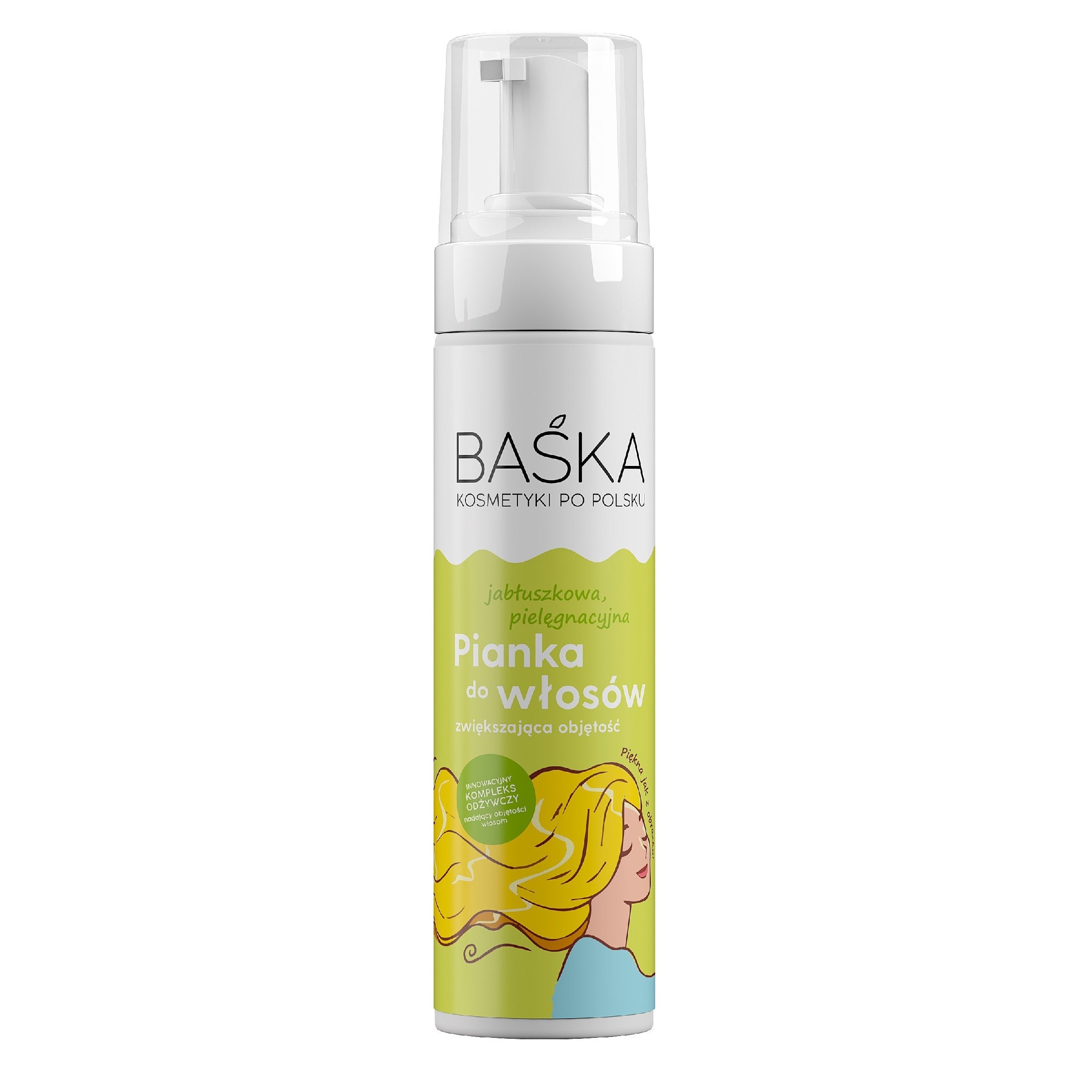 BAŚKA Cosmetics In Polish Apple Nourishing Hair Foam - volumizing 200ml | Vaistine1.lt | WestPharmacy.eu