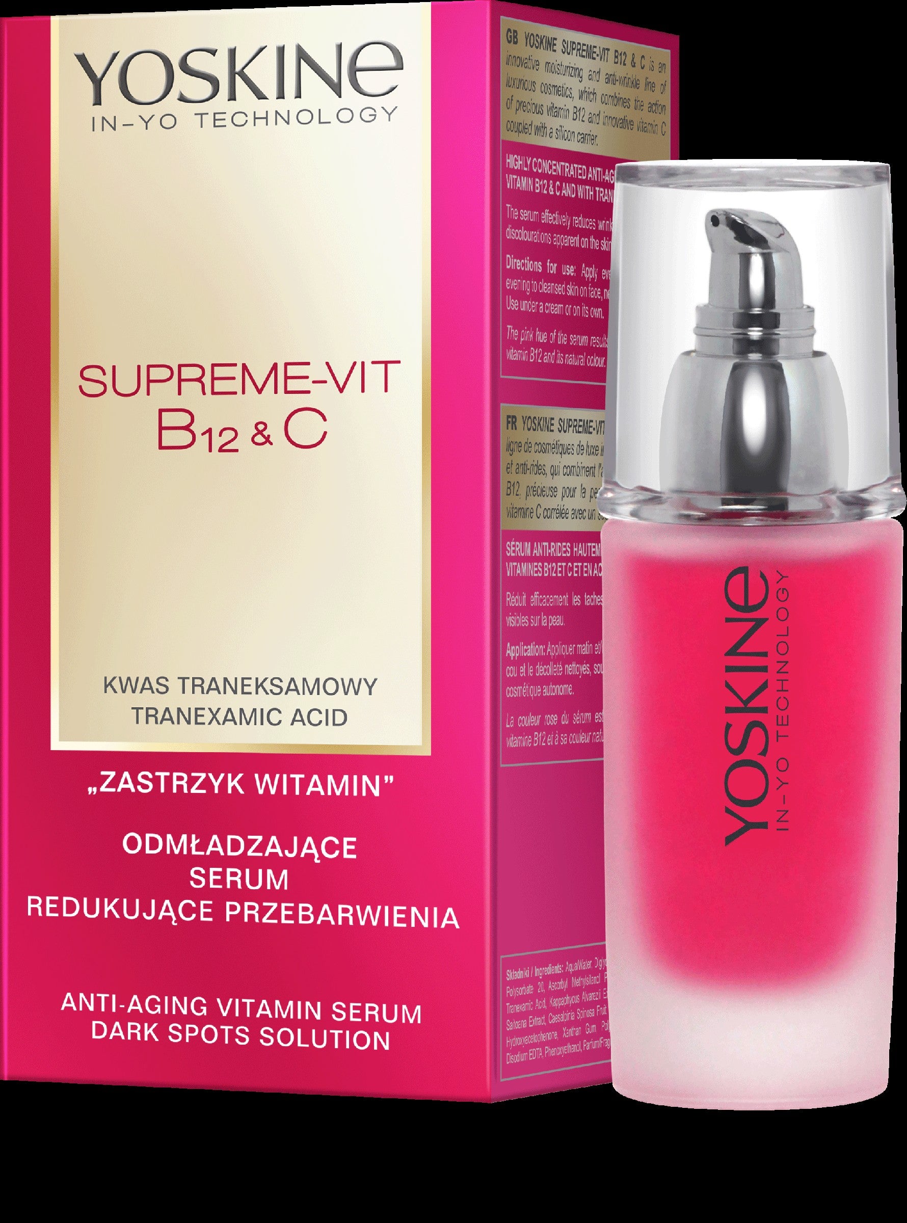 YOSKINE Supreme Vit B12 & C Rejuvenating Serum reducing discoloration 30ml | Vaistine1.lt | WestPharmacy.eu