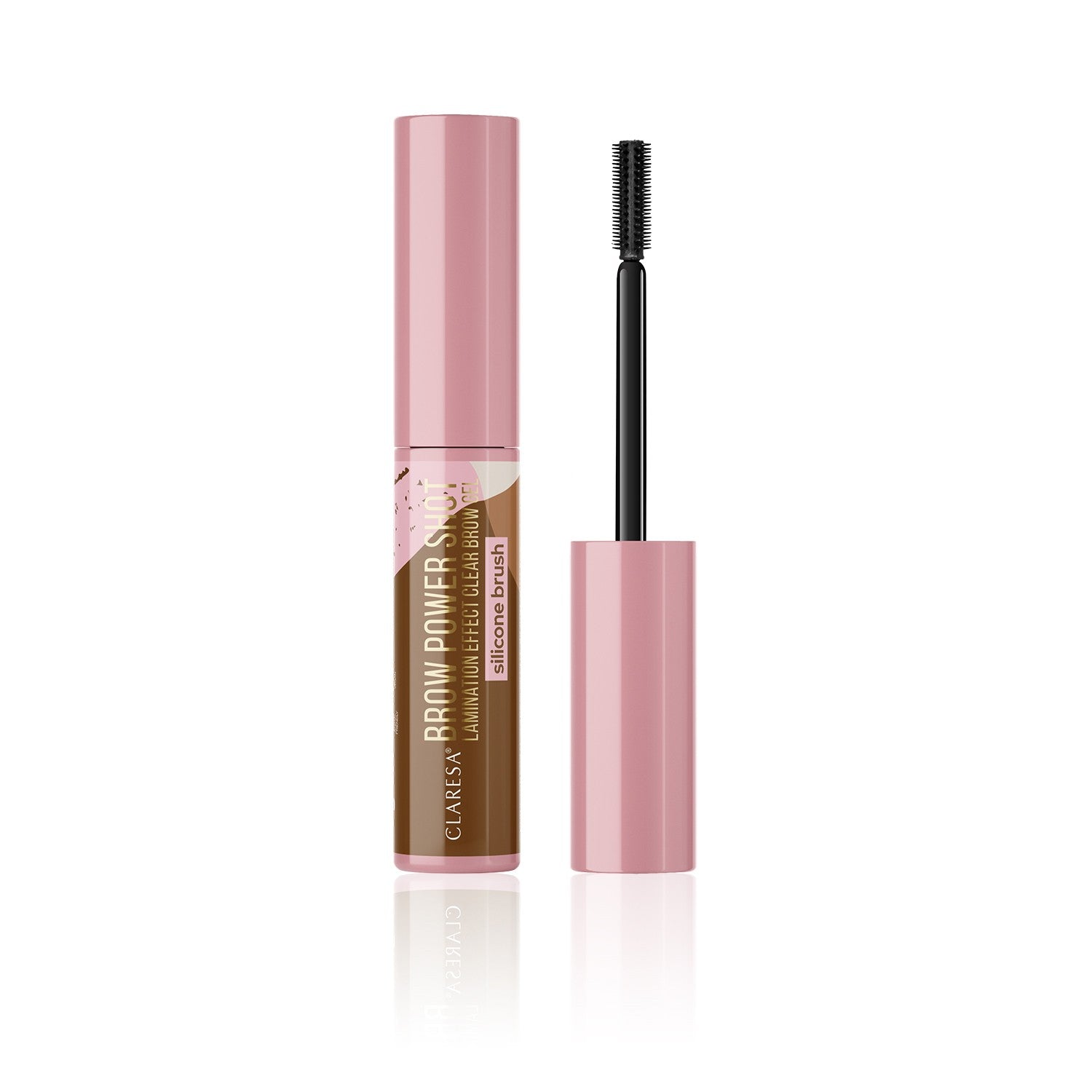 CLARESA Transparent Brow Styling Gel with Caffeine Brow Power Shot - lamination effect 8g | Vaistine1.lt | WestPharmacy.eu