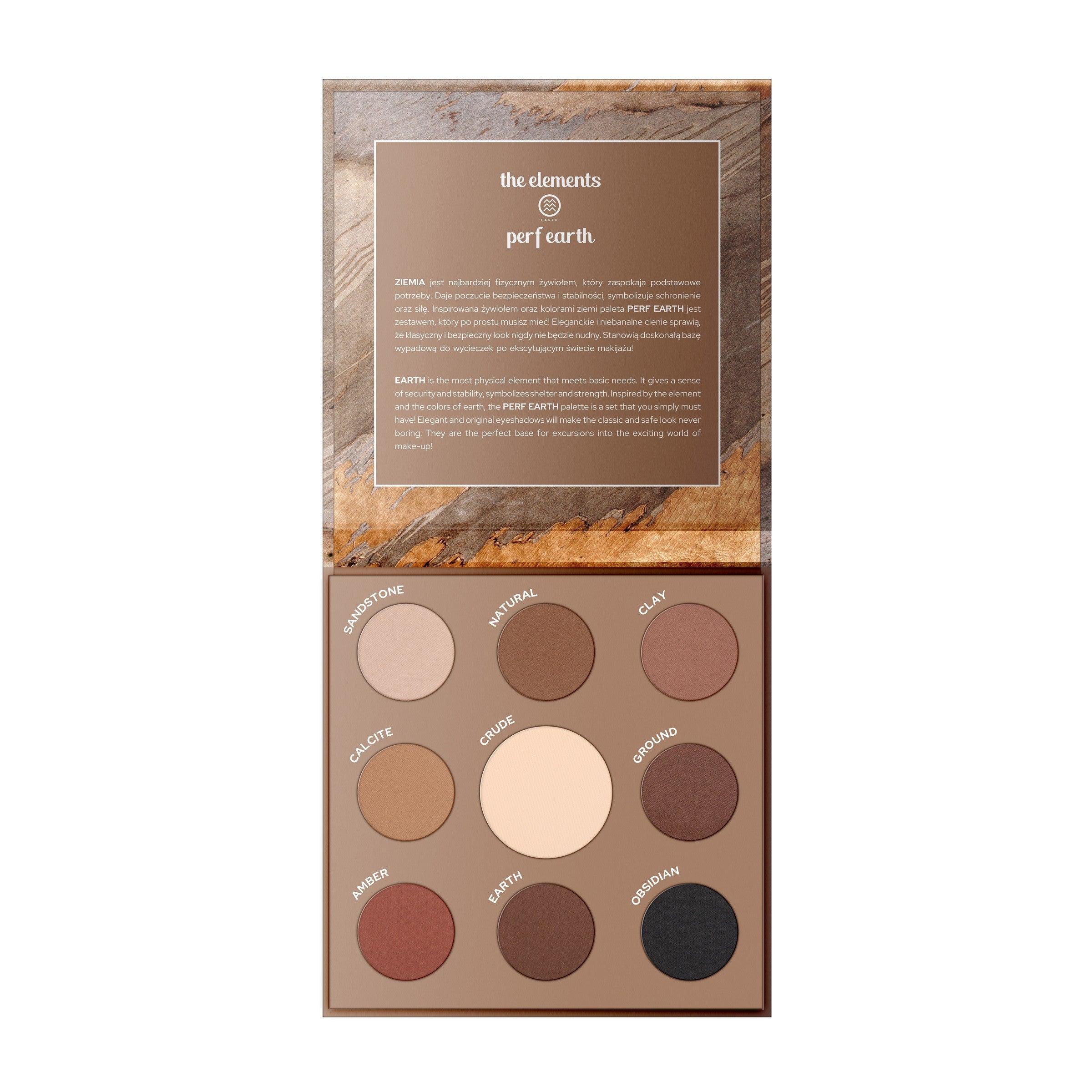 CLARESA Eyeshadow Palette (9) Perf Earth 1pc | Vaistine1.lt | WestPharmacy.eu