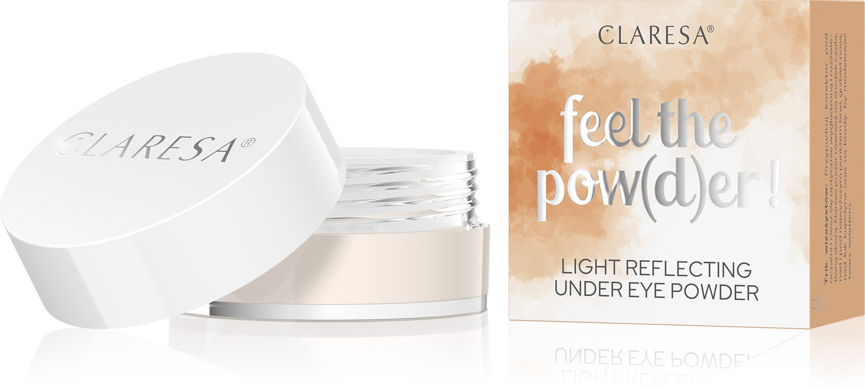 CLARESA Loose Powder for Under Eyes Feel The Pow(D)er! No. 02 Beige 6g | Vaistine1.lt | WestPharmacy.eu