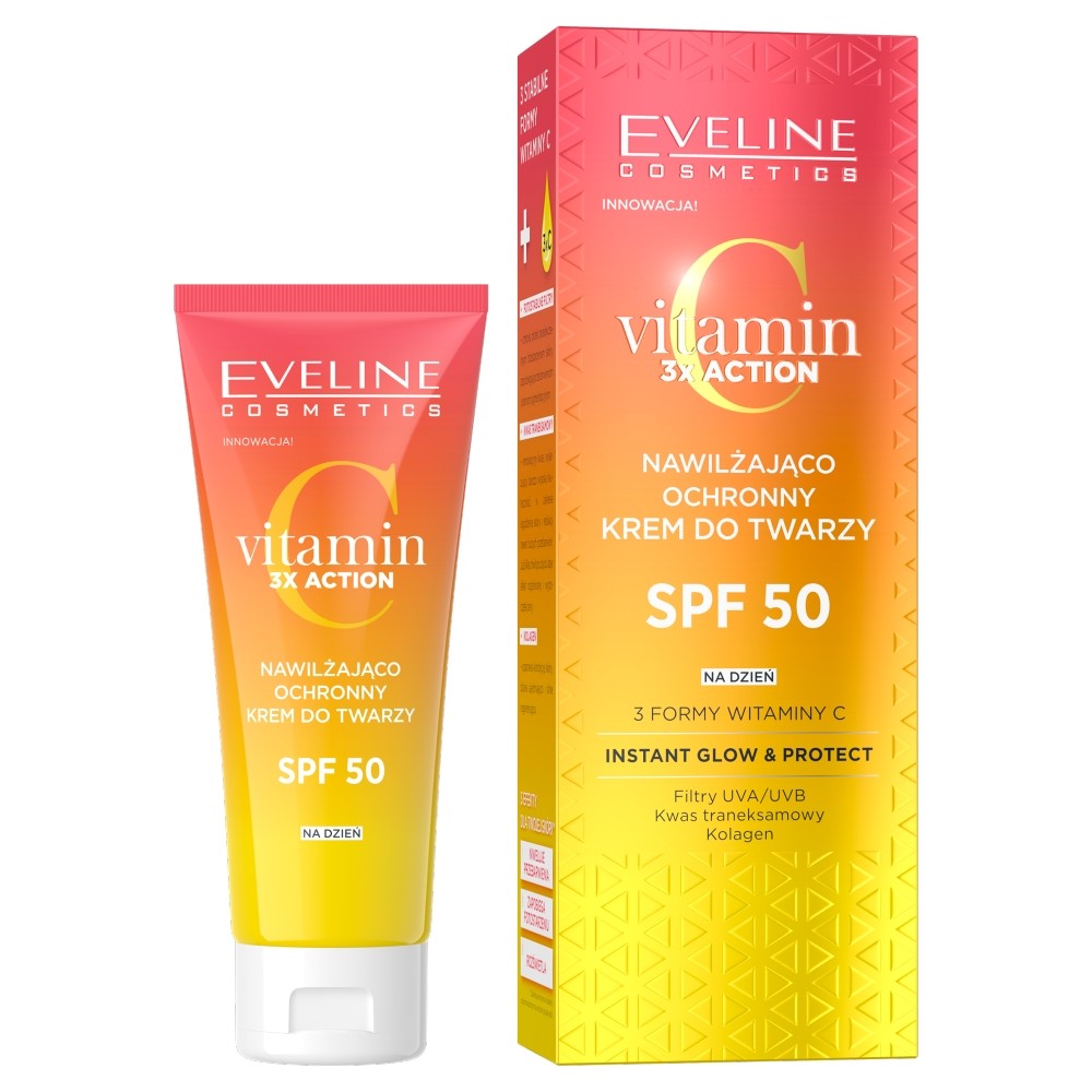 EVELINE Vitamin C 3xAction Moisturizing - Protective Day Cream SPF50 30ml | Vaistine1.lt | WestPharmacy.eu