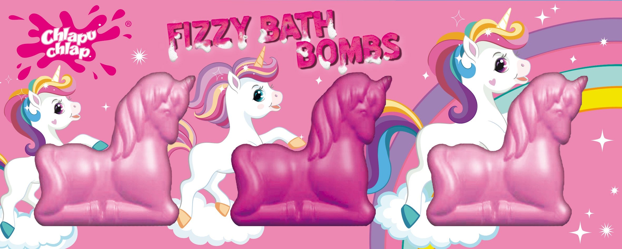 CHLAPU CHLAP KULE d/kąp Unicorns | Vaistine1.lt | WestPharmacy.eu