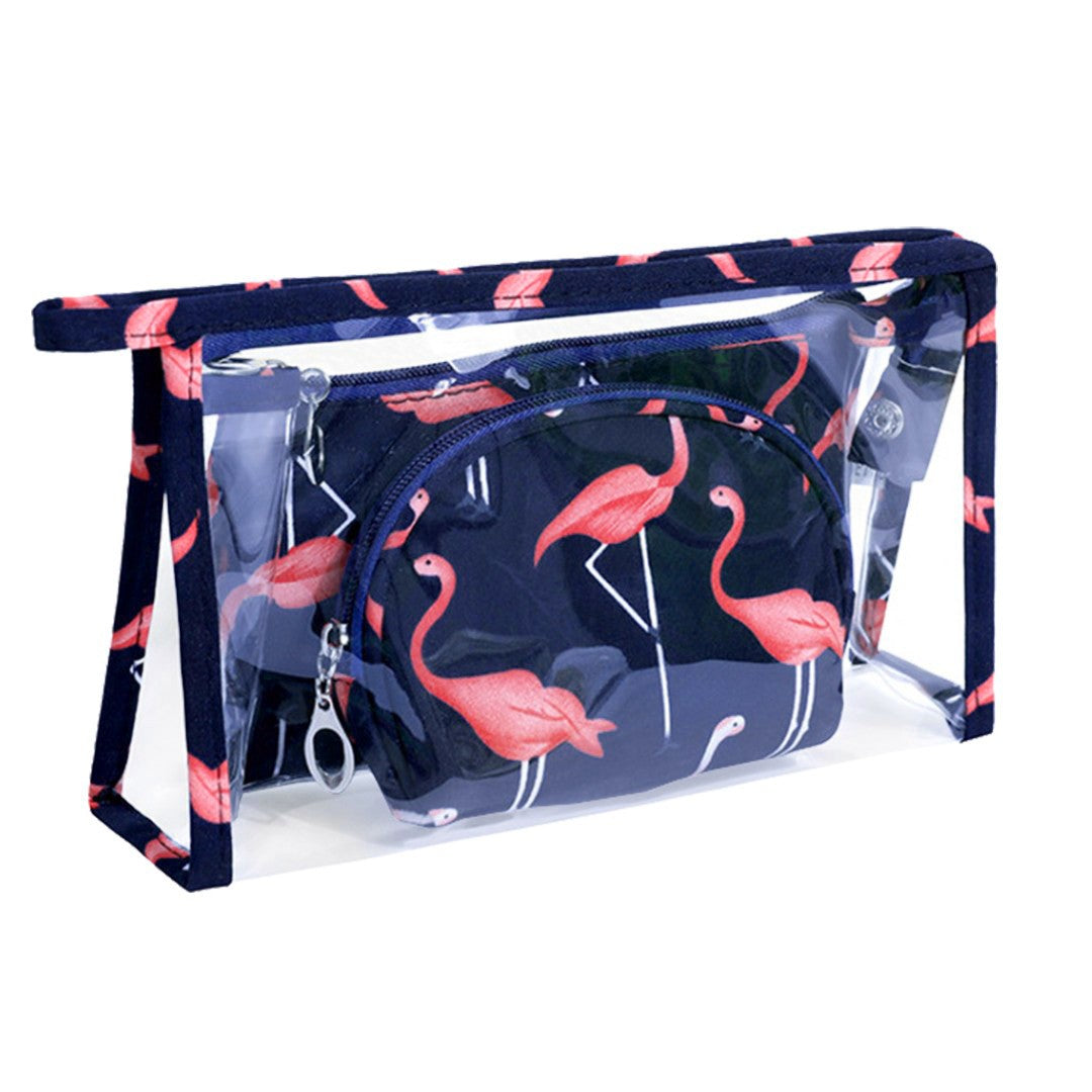 ECARLA Cosmetic bag KS65 WZ1 3 pcs Flamingo Navy blue | Vaistine1.lt | WestPharmacy.eu