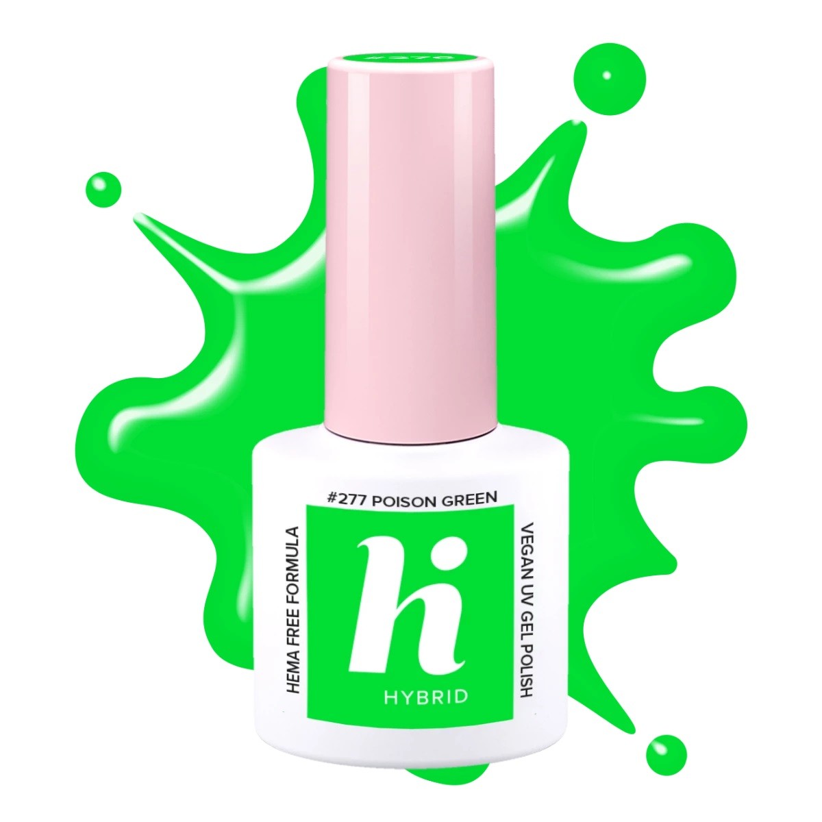 Hi Hybrid HEMA Free Hybrid Lacquer Neon #277 Poison Green 5ml | Vaistine1.lt | WestPharmacy.eu