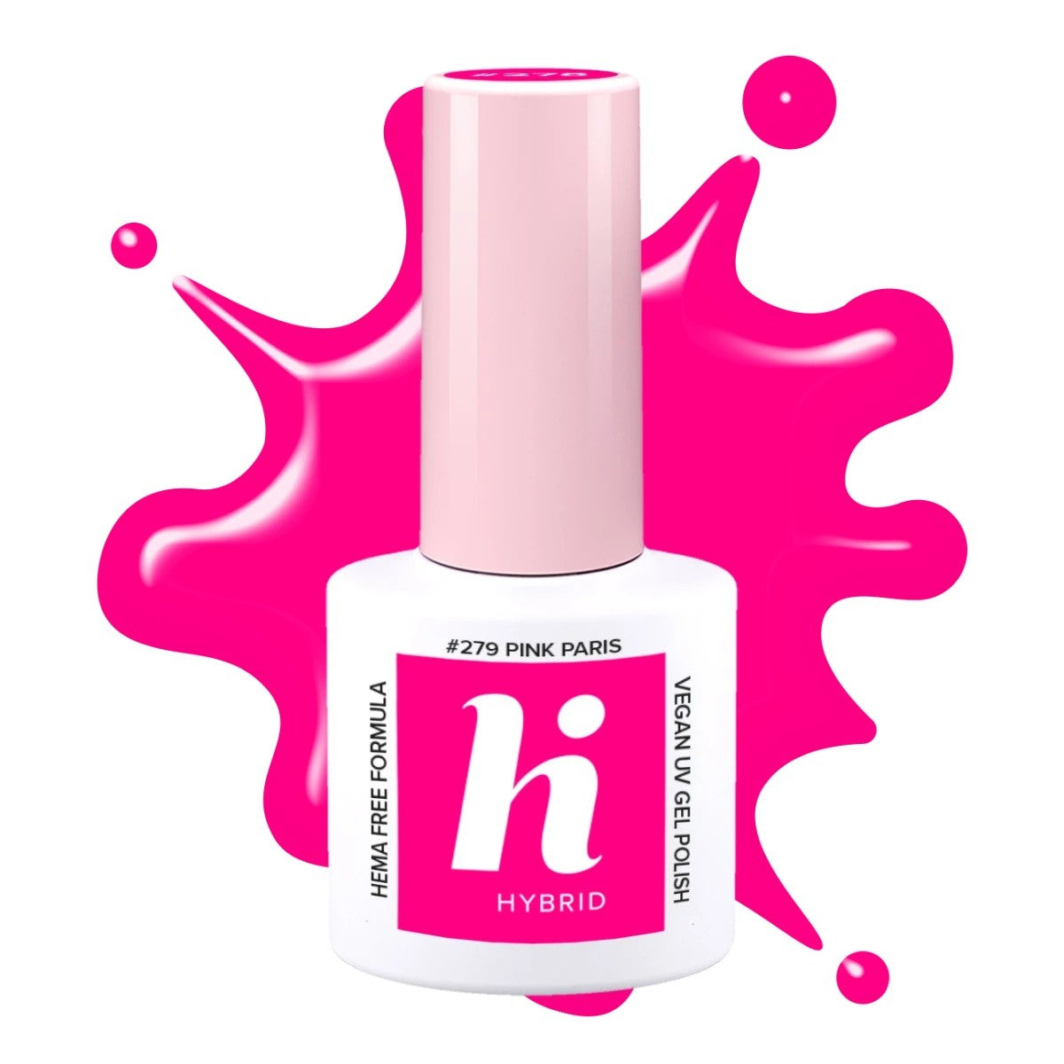 Hi Hybrid HEMA Free Hybrid Lacquer Neon #279 Pink Paris 5ml | Vaistine1.lt | WestPharmacy.eu