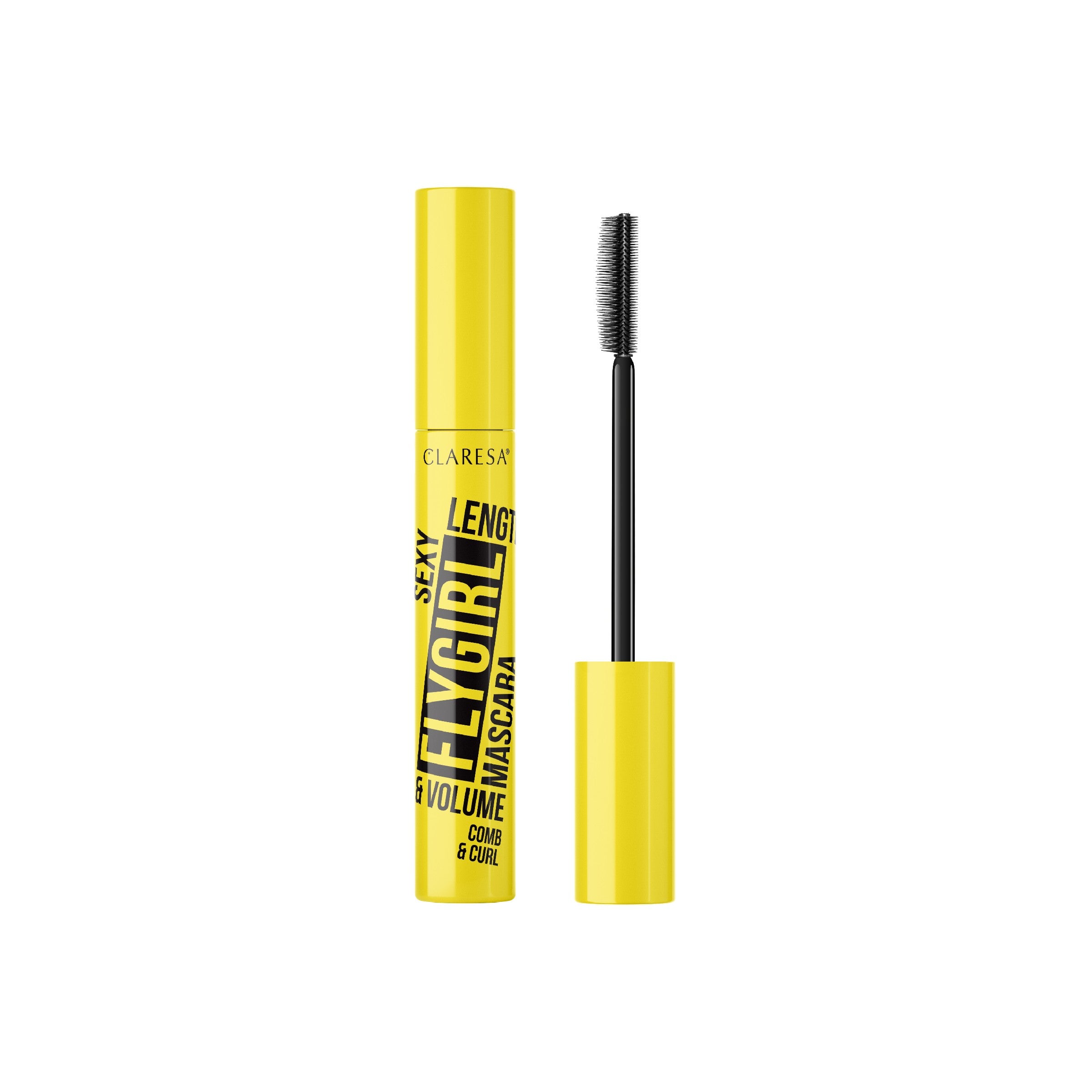 CLARESA FLYGIRL COMB&CURL mascara curling and combing - black 10g | Vaistine1.lt | WestPharmacy.eu