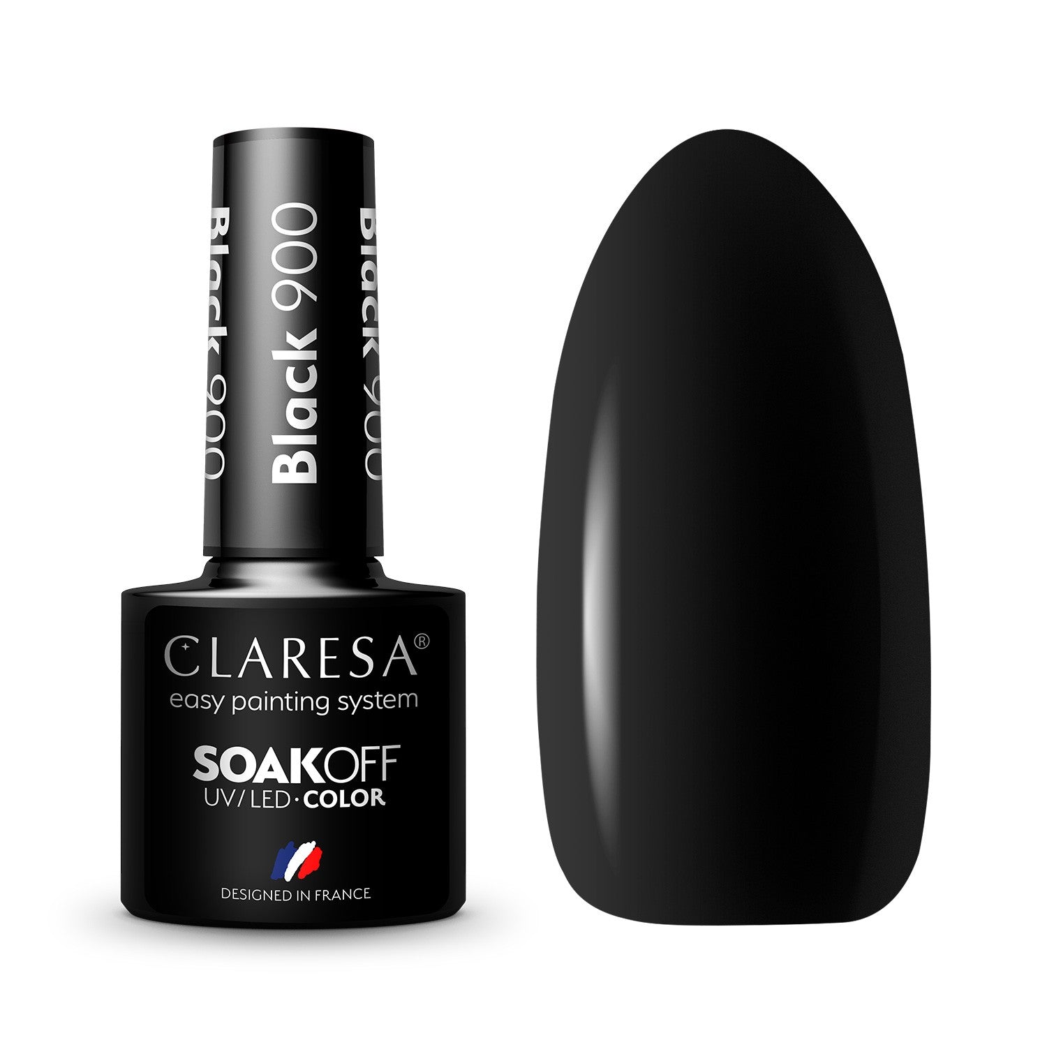 CLARESA Hybrid nail polish BLACK - 900 5g | Vaistine1.lt | WestPharmacy.eu
