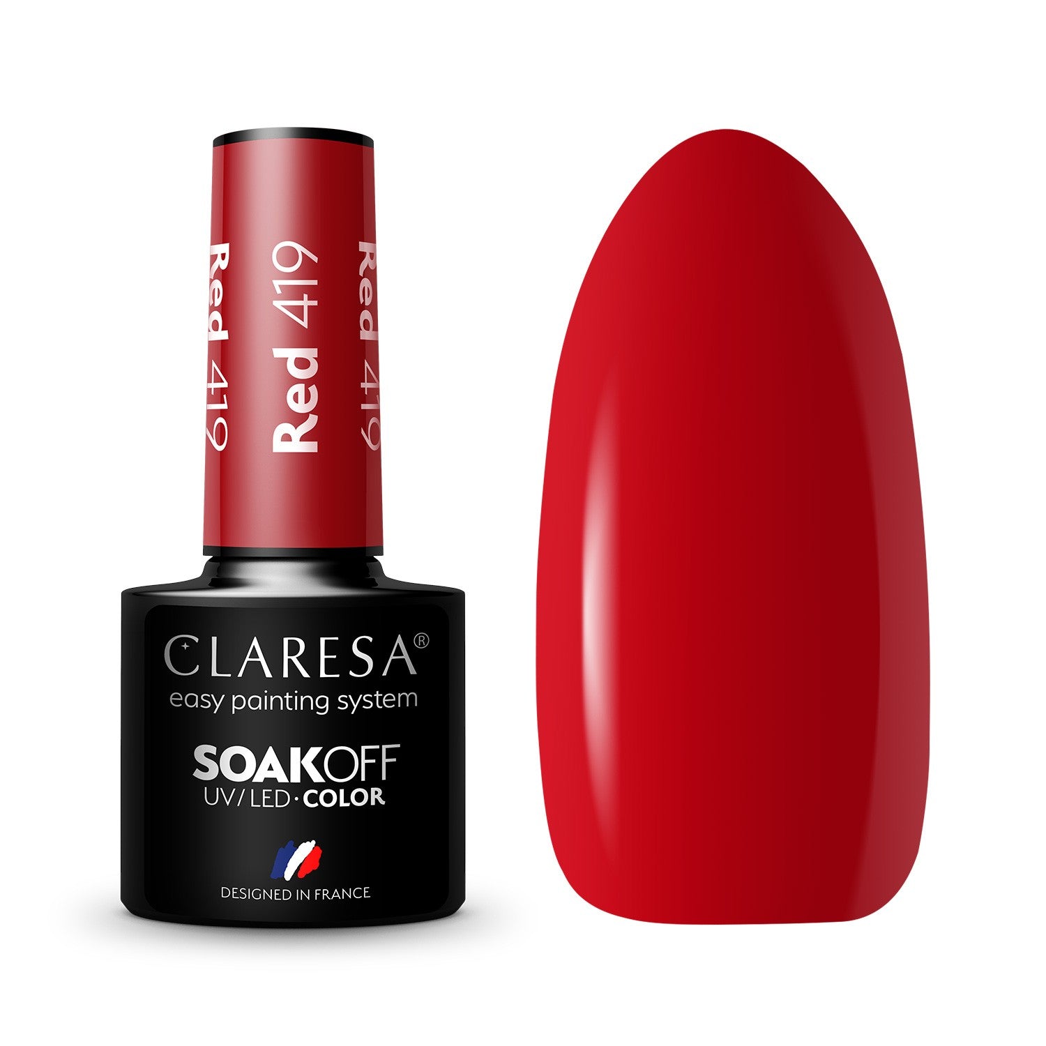 CLARESA Hybrid nail polish RED - 419 5g | Vaistine1.lt | WestPharmacy.eu