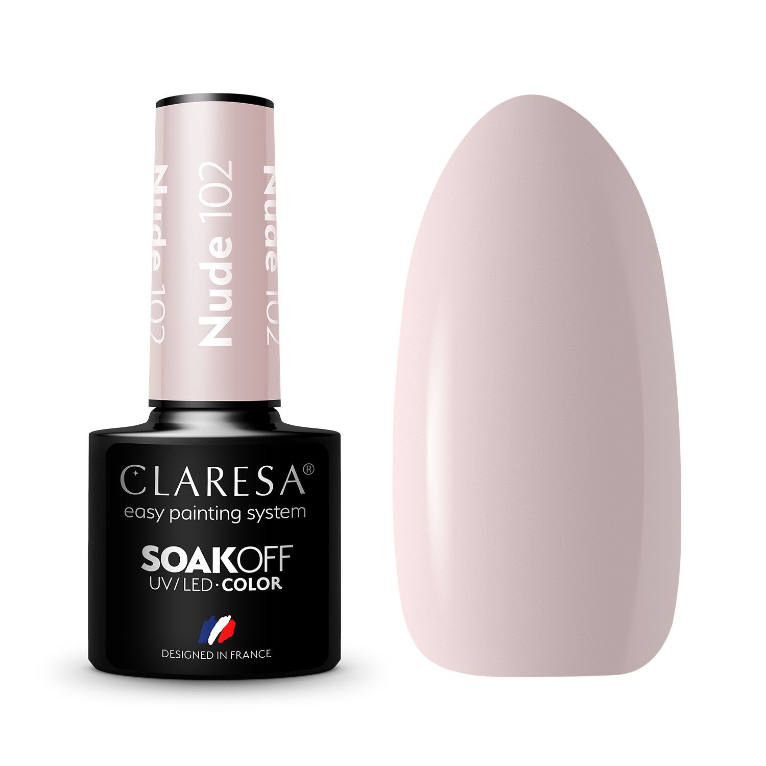 CLARESA Hybrid nail polish NUDE - 102 5g | Vaistine1.lt | WestPharmacy.eu