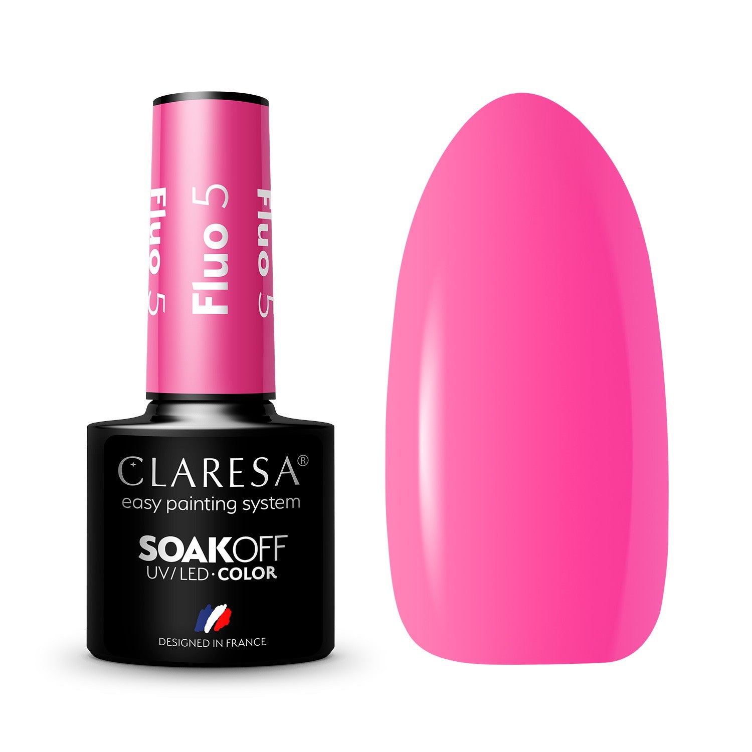 CLARESA Hybrid nail polish FLUO - 5 5g | Vaistine1.lt | WestPharmacy.eu