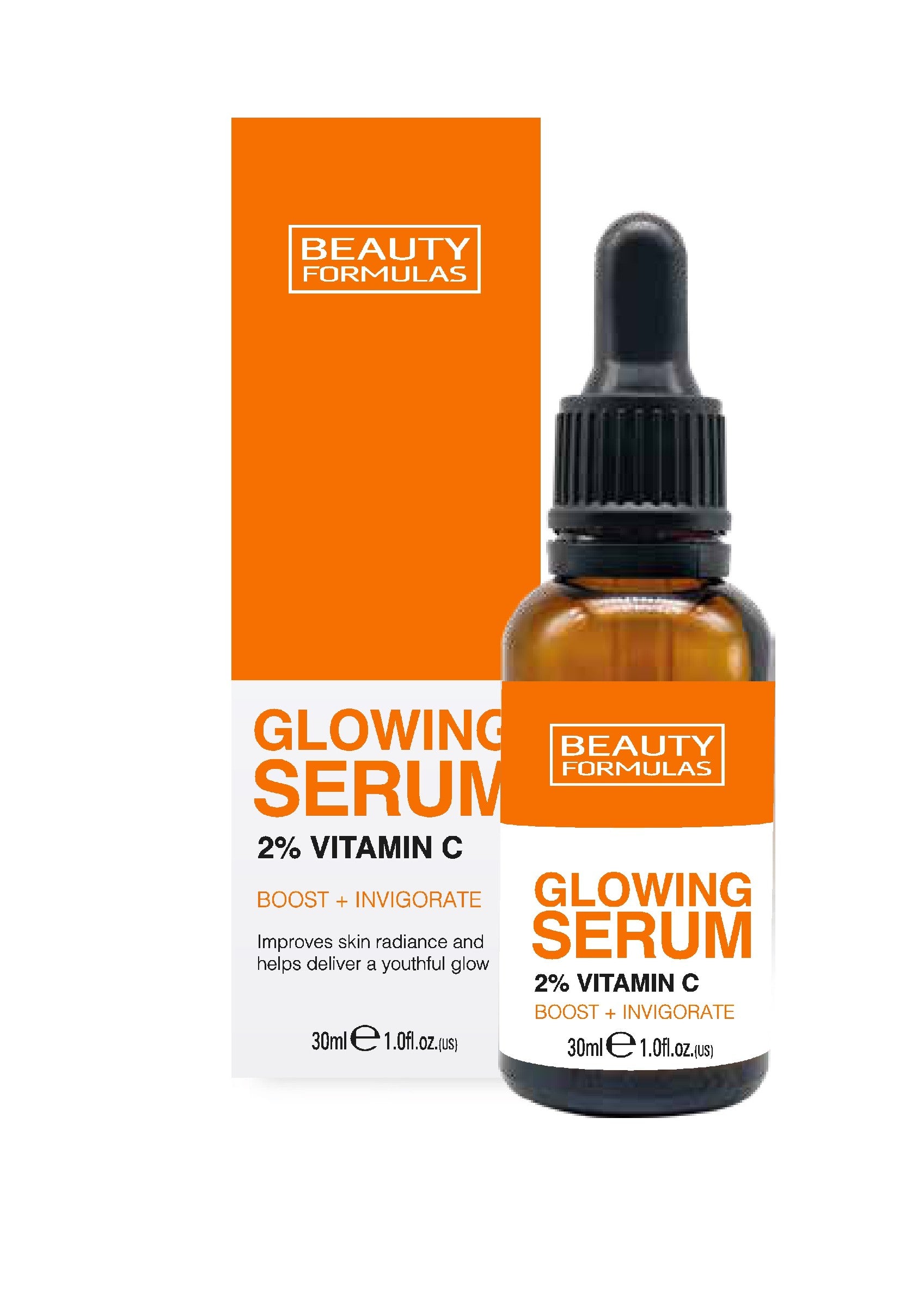 BEAUTY FORMULAS Brightening Face Serum - 2% Vitamin C 30ml | Vaistine1.lt | WestPharmacy.eu