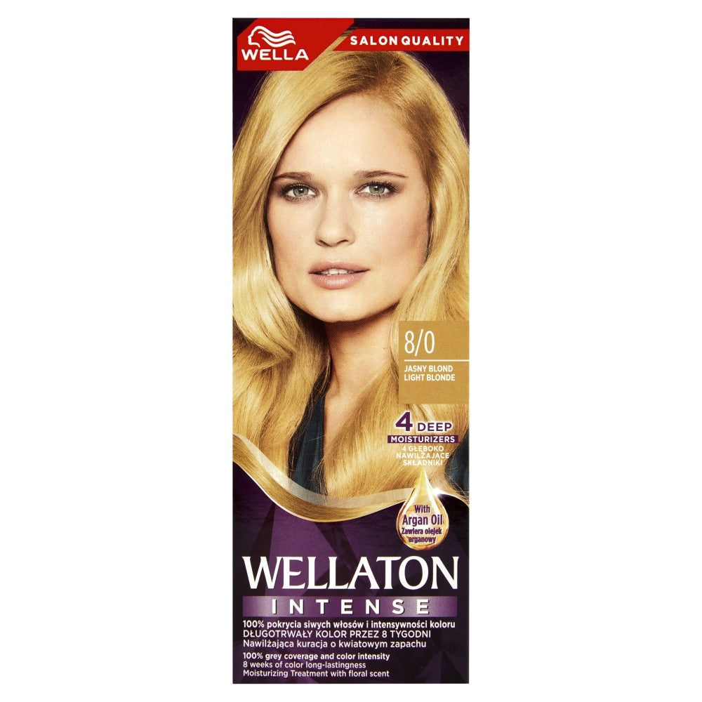 Wella Wellaton Intense Coloring Cream No. 8/0 - Light Blonde 1op. | Vaistine1.lt | WestPharmacy.eu