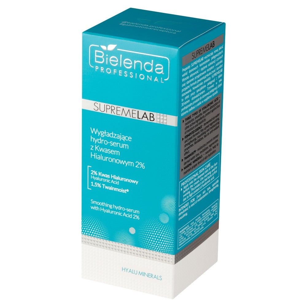 BIELENDA PROFESSIONAL Supremelab Hyalu Minerals Smoothing hydro-serum with Hyaluronic Acid 2% 30 ml | Vaistine1.lt | WestPharmacy.eu