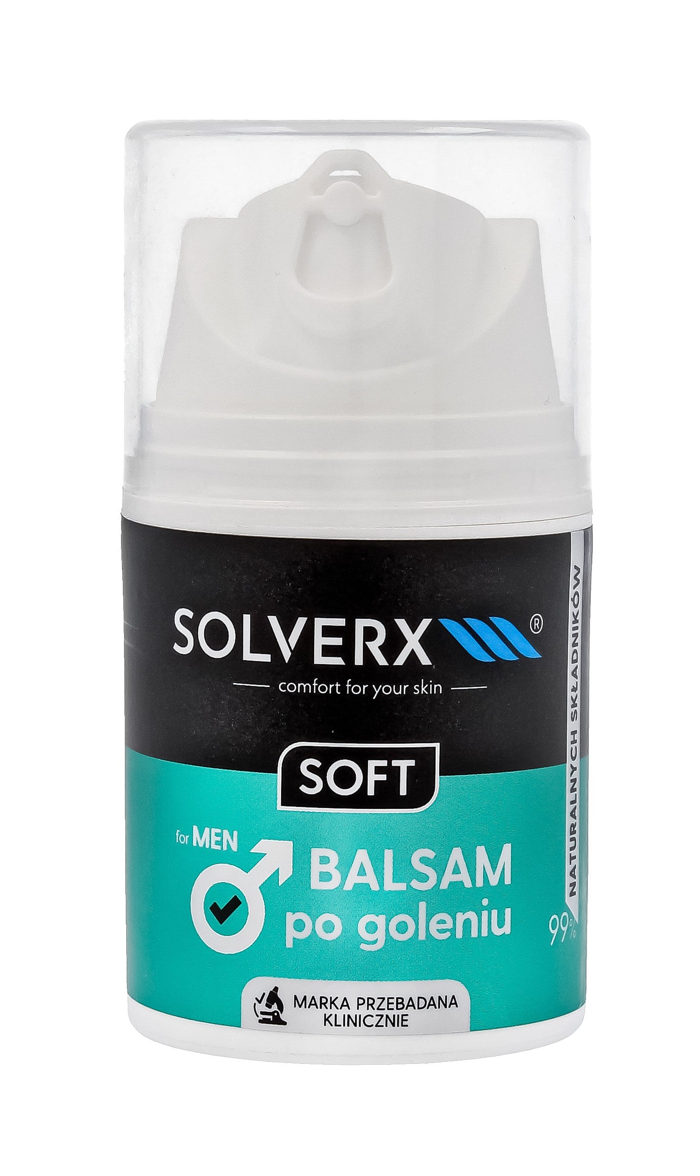 SOLVERX MEN SOFT Aftershave Balm 50ml | Vaistine1.lt | WestPharmacy.eu