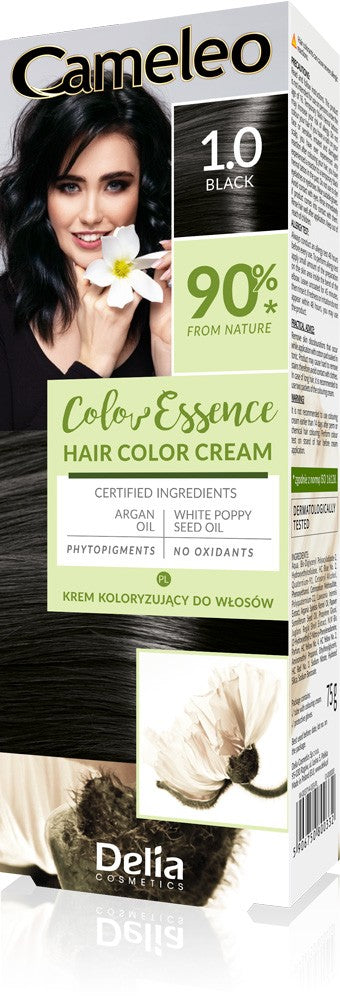 DELIA COSMETICS Cameleo Color Essence Coloring Cream No. 1.0 - black 1op. | Vaistine1.lt | WestPharmacy.eu