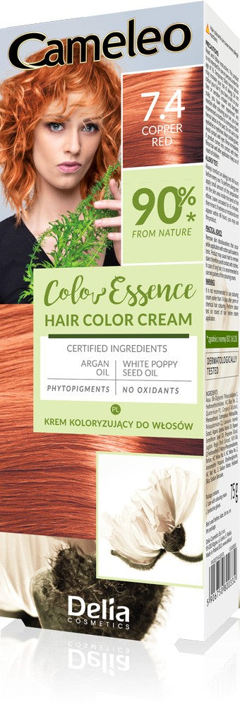 DELIA COSMETICS Cameleo Color Essence Coloring Cream No. 7.4 - copper red 1op. | Vaistine1.lt | WestPharmacy.eu