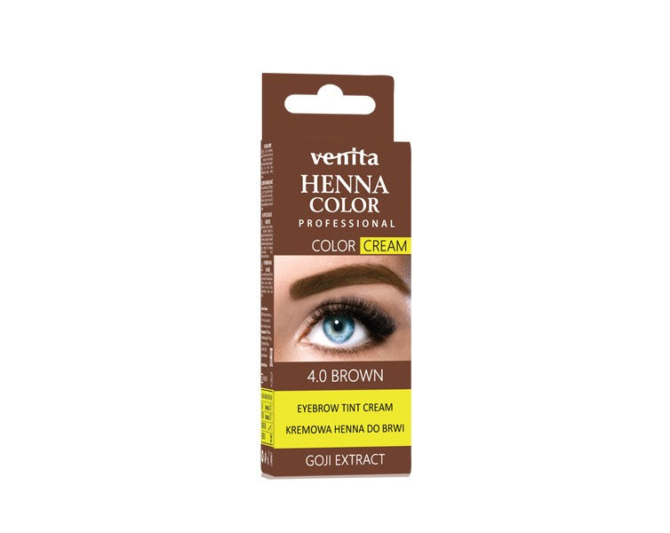 VENITA CREAM HENNA FOR EYEBROWS 4.0 BROWN LIFTING | Vaistine1.lt | WestPharmacy.eu