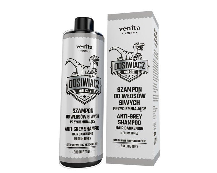 VENITA Men Darkening Shampoo for Gray Hair - Medium Tones 200ml | Vaistine1.lt | WestPharmacy.eu