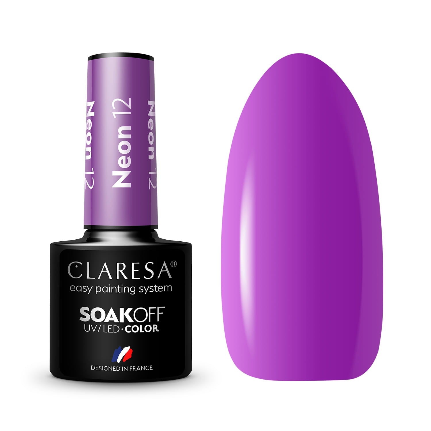 CLARESA Hybrid nail polish Neon - 12 5g | Vaistine1.lt | WestPharmacy.eu