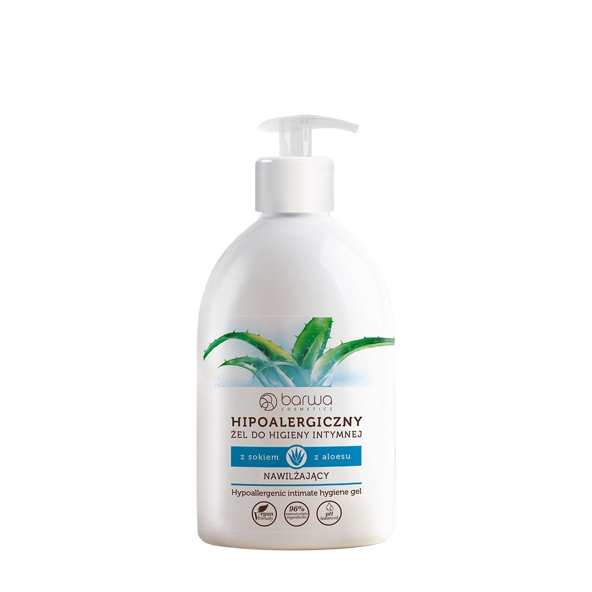 BARWA Hypoallergenic Intimate Hygiene Gel Moisturizing - with Aloe Vera Juice 500ml | Vaistine1.lt | WestPharmacy.eu