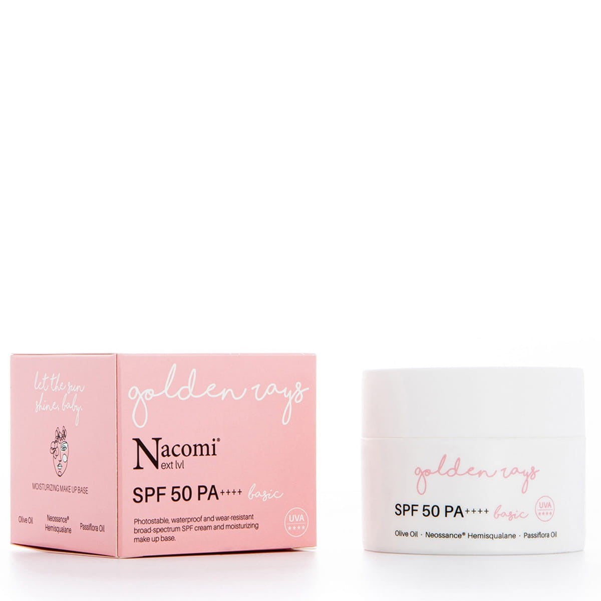 Nacomi Next level Cream SPF 50 UV moisturizing | Vaistine1.lt | WestPharmacy.eu