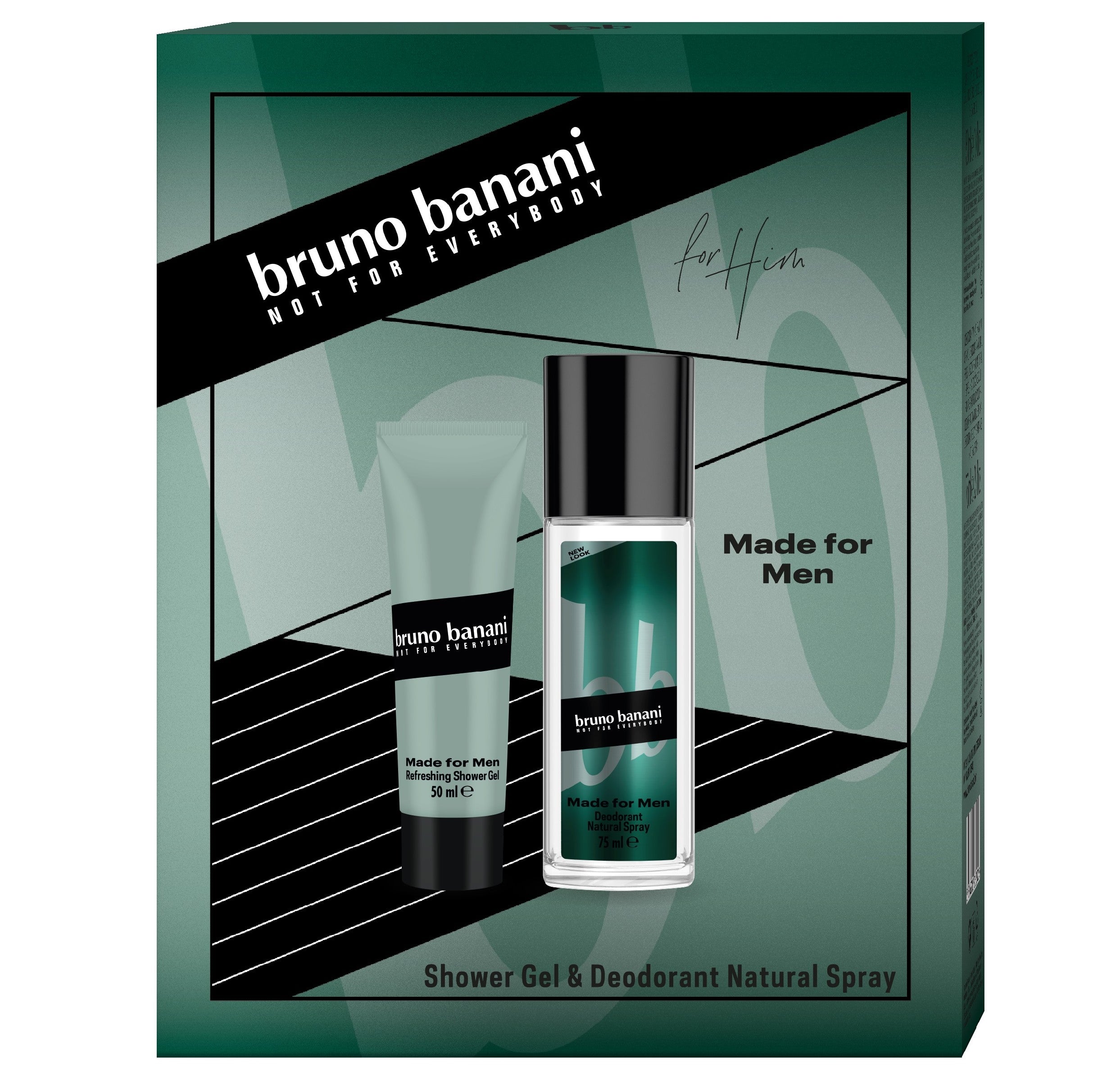 BRUNO BANANI Gift set Made For Men (Natural deodorant spray 75ml + Shower gel 50ml)) | Vaistine1.lt | WestPharmacy.eu