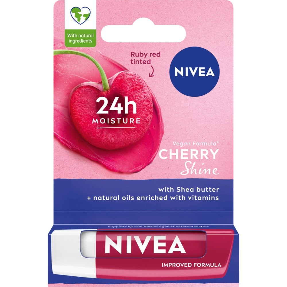NIVEA CHERRY SHINE Protective Lipstick | Vaistine1.lt | WestPharmacy.eu