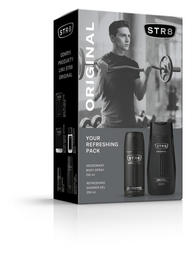 STR 8 Original gift set (Deo spray 150ml + Shower gel 250ml) | Vaistine1.lt | WestPharmacy.eu