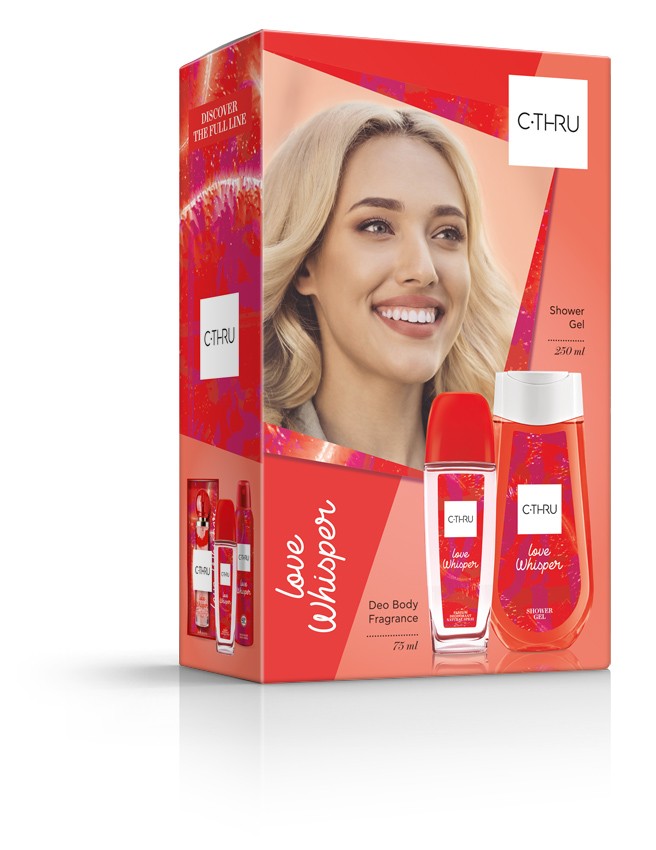 C-THRU Love Whisper gift set (Natural deodorant spray 75ml + Shower gel 250ml) | Vaistine1.lt | WestPharmacy.eu