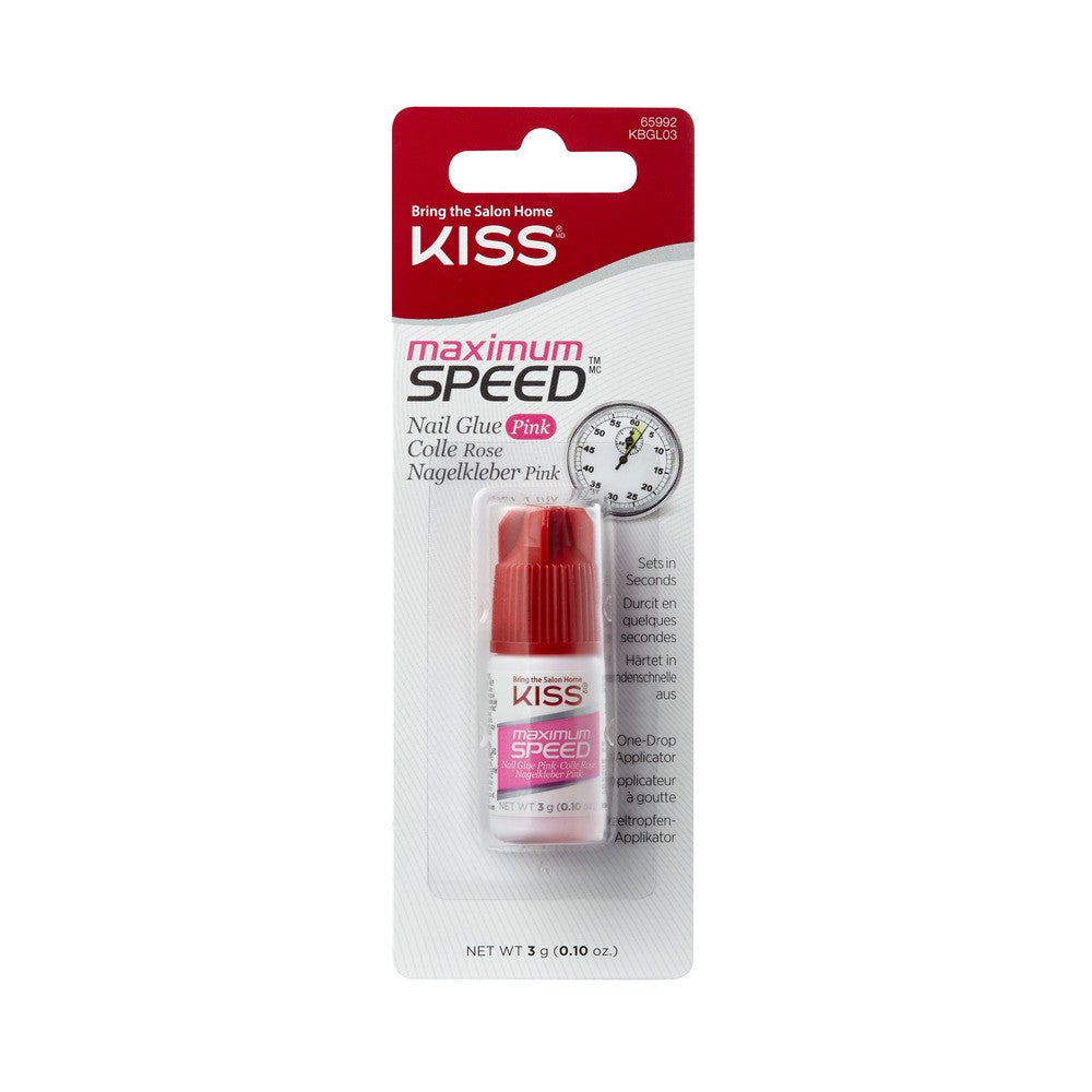 KISS Quick-drying Maximum Speed nail glue - pink 3g | Vaistine1.lt | WestPharmacy.eu