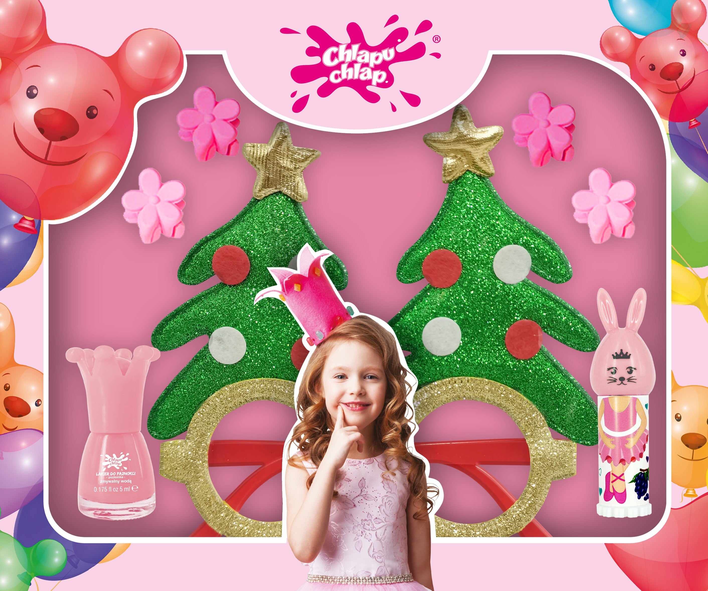 CHLAPU CHLAP Gift set for girls with glasses (Christmas tree) 1 pack. | Vaistine1.lt | WestPharmacy.eu