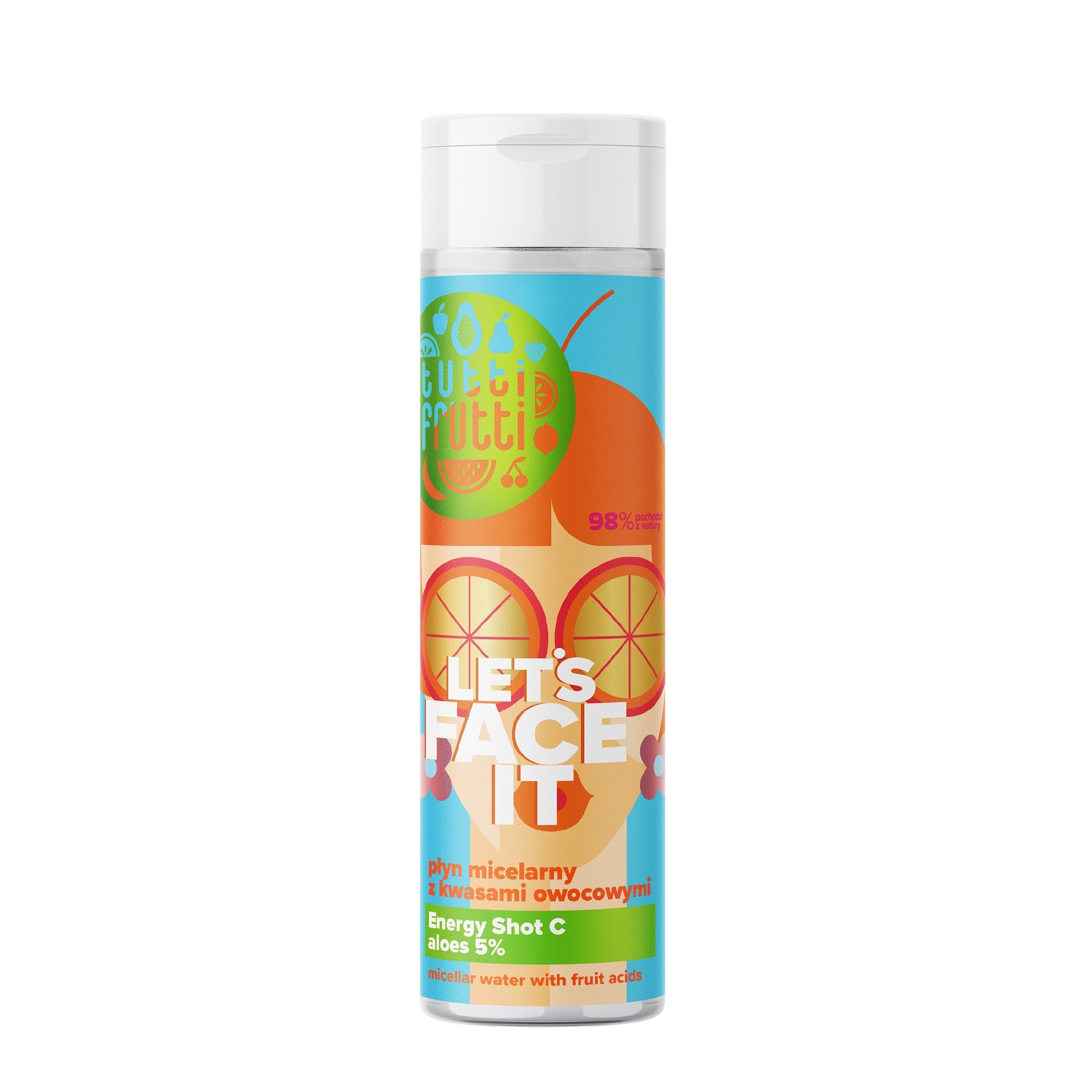 FARMONA Tutti Frutti Let's Face It Micellar liquid with fruit acids 200ml | Vaistine1.lt | WestPharmacy.eu