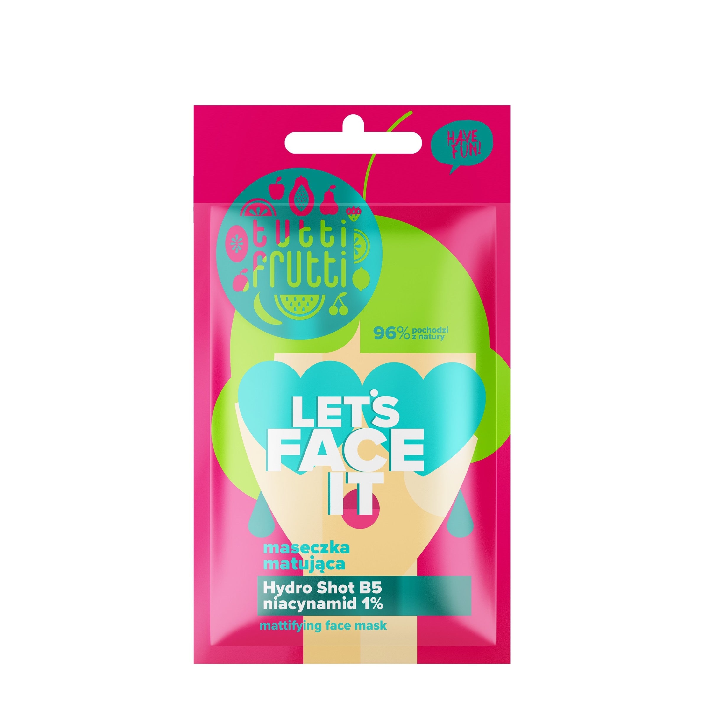 FARMONA Tutti Frutti Let's Face It Mattifying face mask 7g | Vaistine1.lt | WestPharmacy.eu