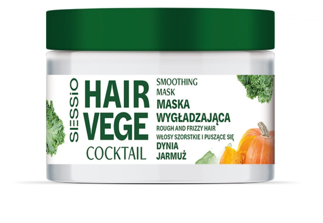SESSIO Hair Vege Cocktail Smoothing Mask for coarse and frizzy hair - Pumpkin and Kale 250ml | Vaistine1.lt | WestPharmacy.eu