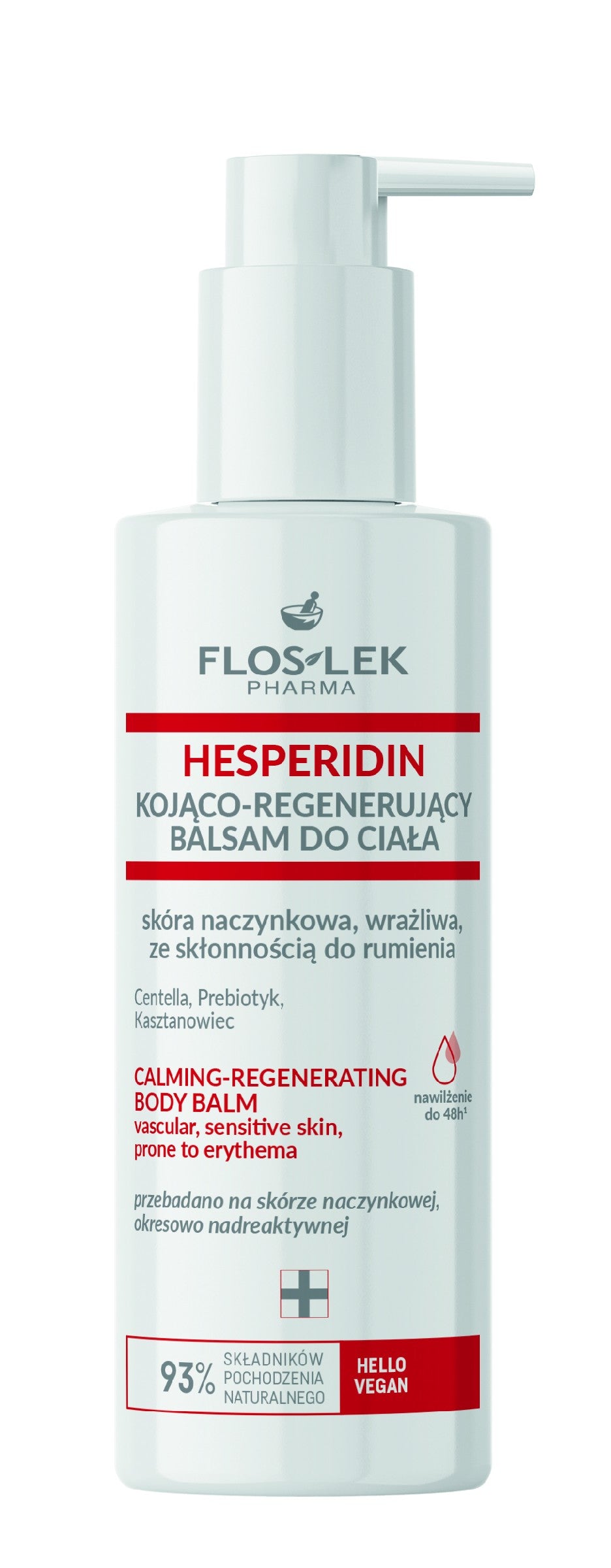 FLOSLEK Pharma Hesperidin Soothing and Regenerating Body Lotion - vascular, sensitive skin prone to erythema 175ml | Vaistine1.lt | WestPharmacy.eu