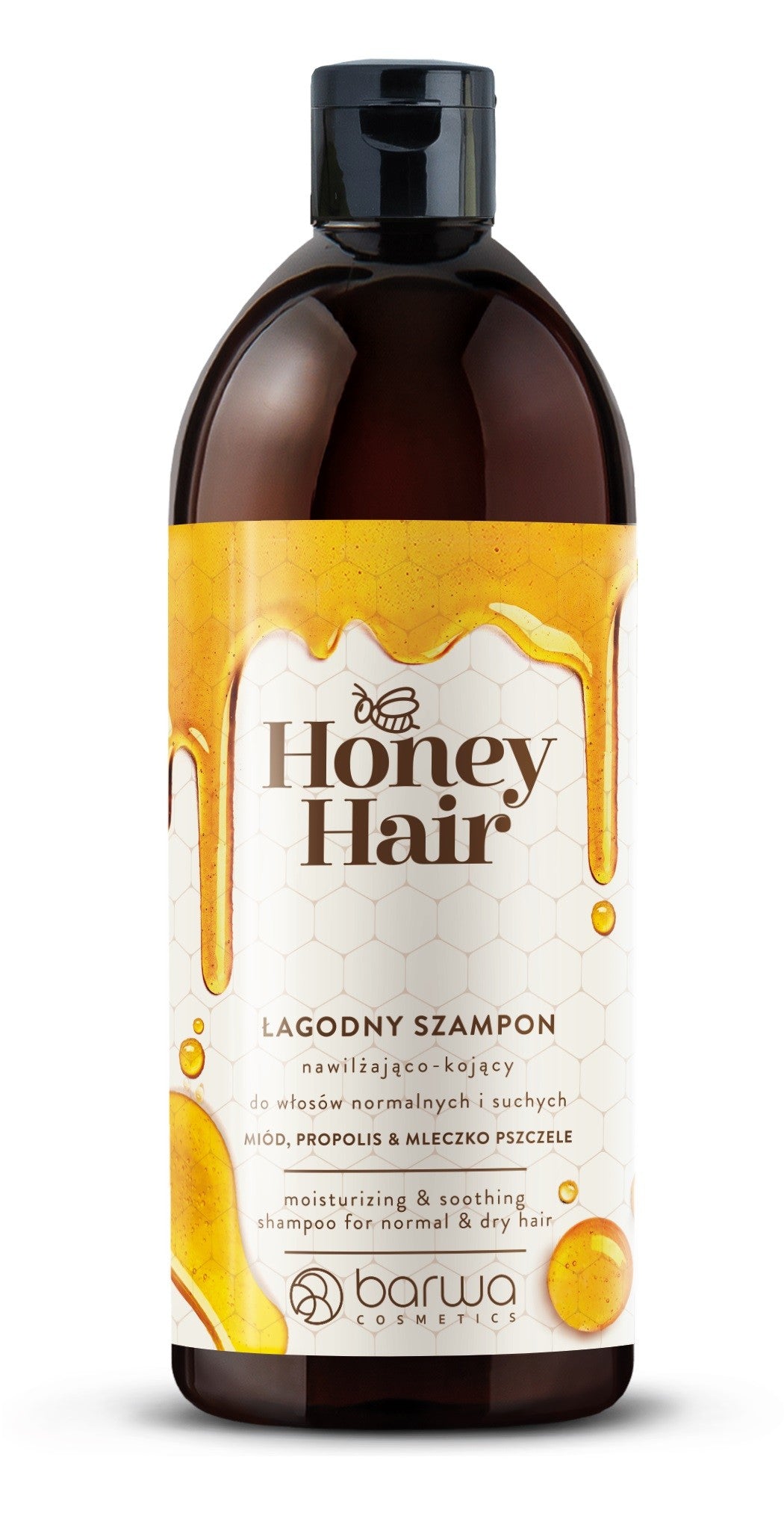 BARWA COSMETICS Honey Hair Gentle Moisturizing-Soothing Shampoo for Normal and Dry Hair 480ml | Vaistine1.lt | WestPharmacy.eu