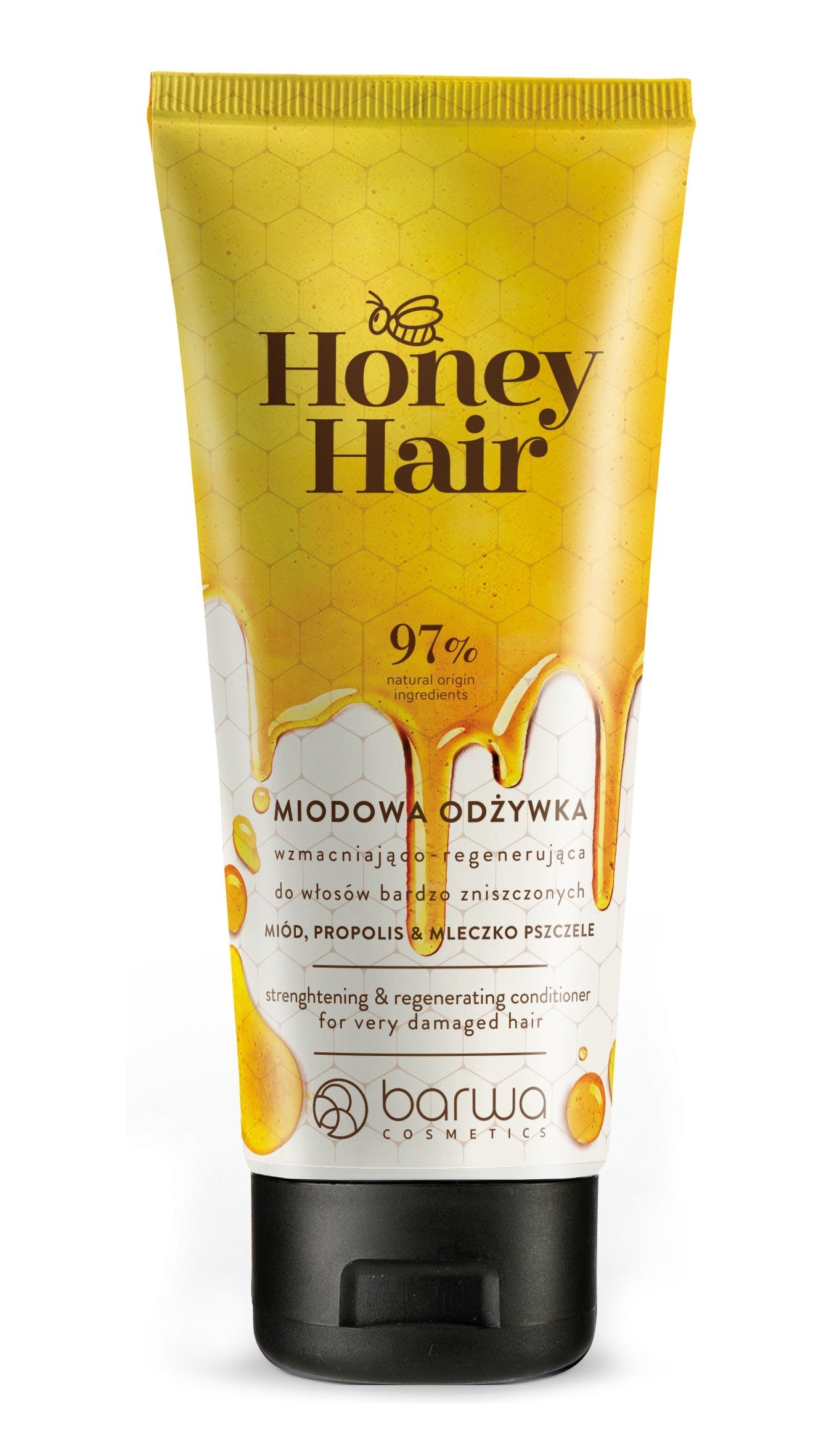 BARWA COSMETICS Honey Hair Strengthening and Regenerating Conditioner for Very Damaged Hair 200ml | Vaistine1.lt | WestPharmacy.eu