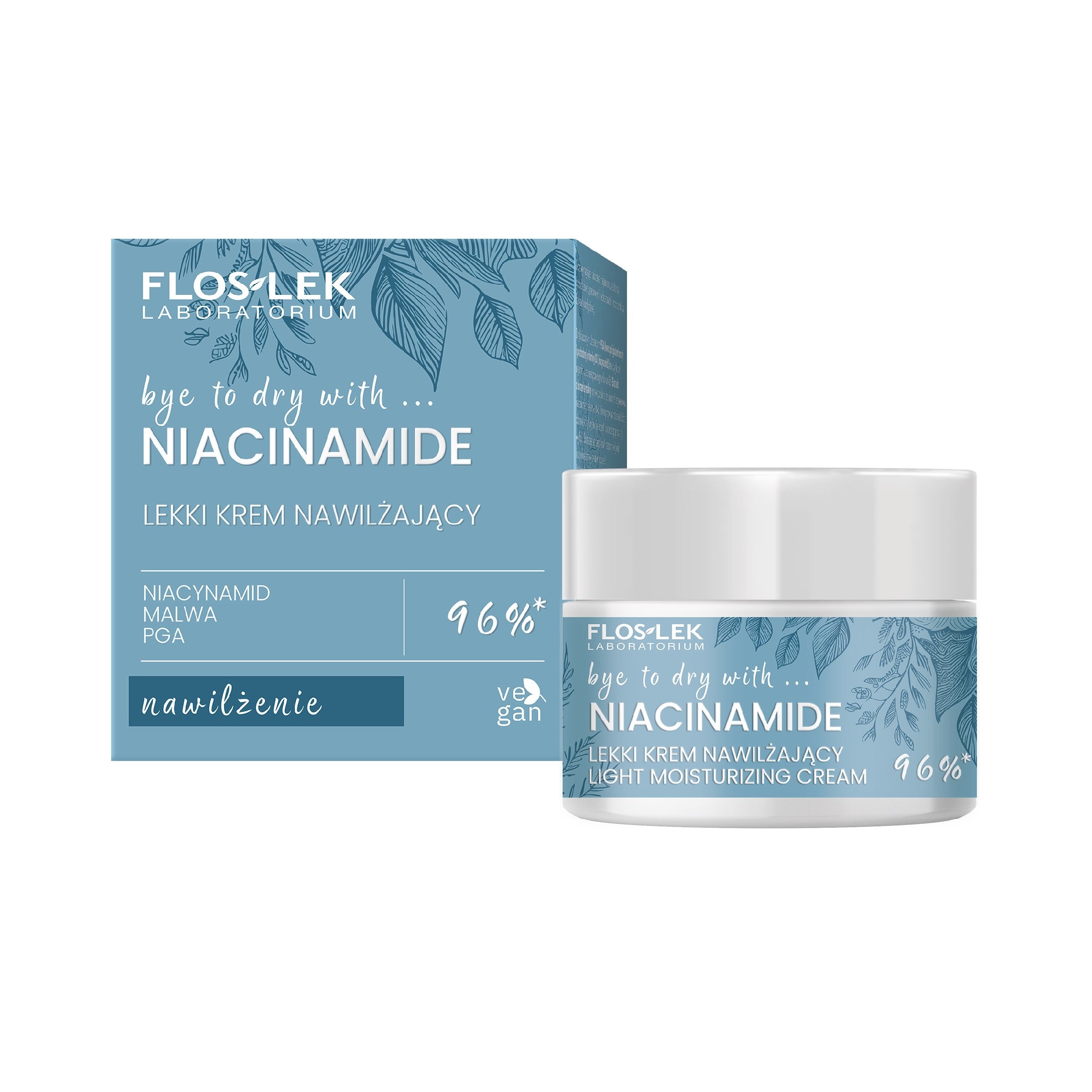 FLOSLEK Niacinamide Light Moisturizing Face Cream for Day 50ml | Vaistine1.lt | WestPharmacy.eu