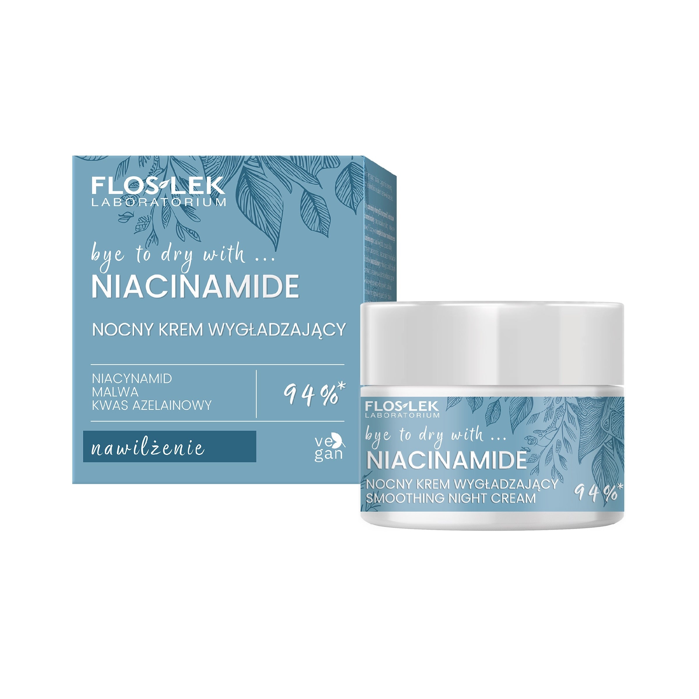 FLOSLEK Niacinamide Night Smoothing Face Cream 50ml | Vaistine1.lt | WestPharmacy.eu