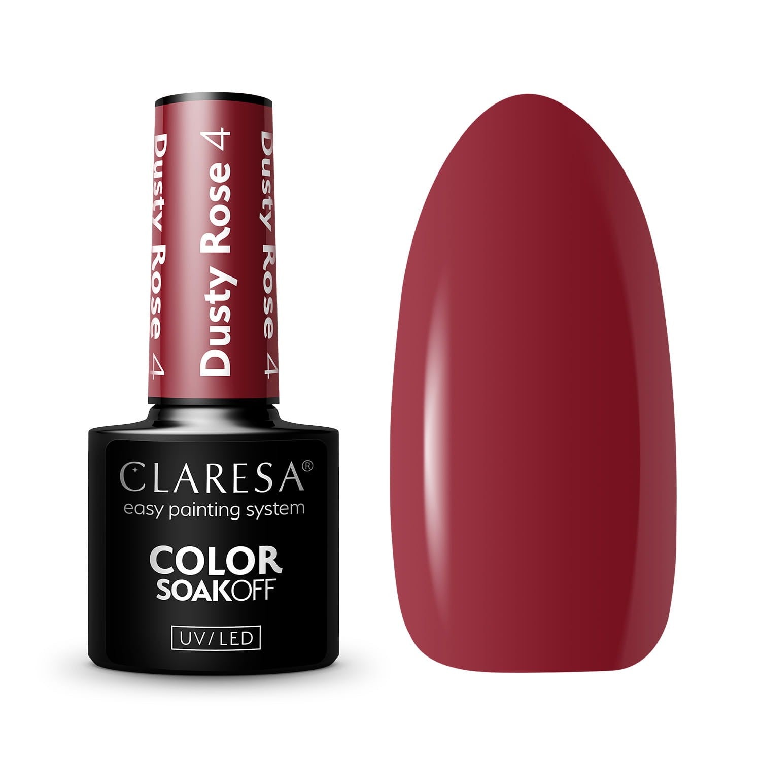 CLARESA Hybrid Nail Polish Dusty Rose No. 4 5g | Vaistine1.lt | WestPharmacy.eu
