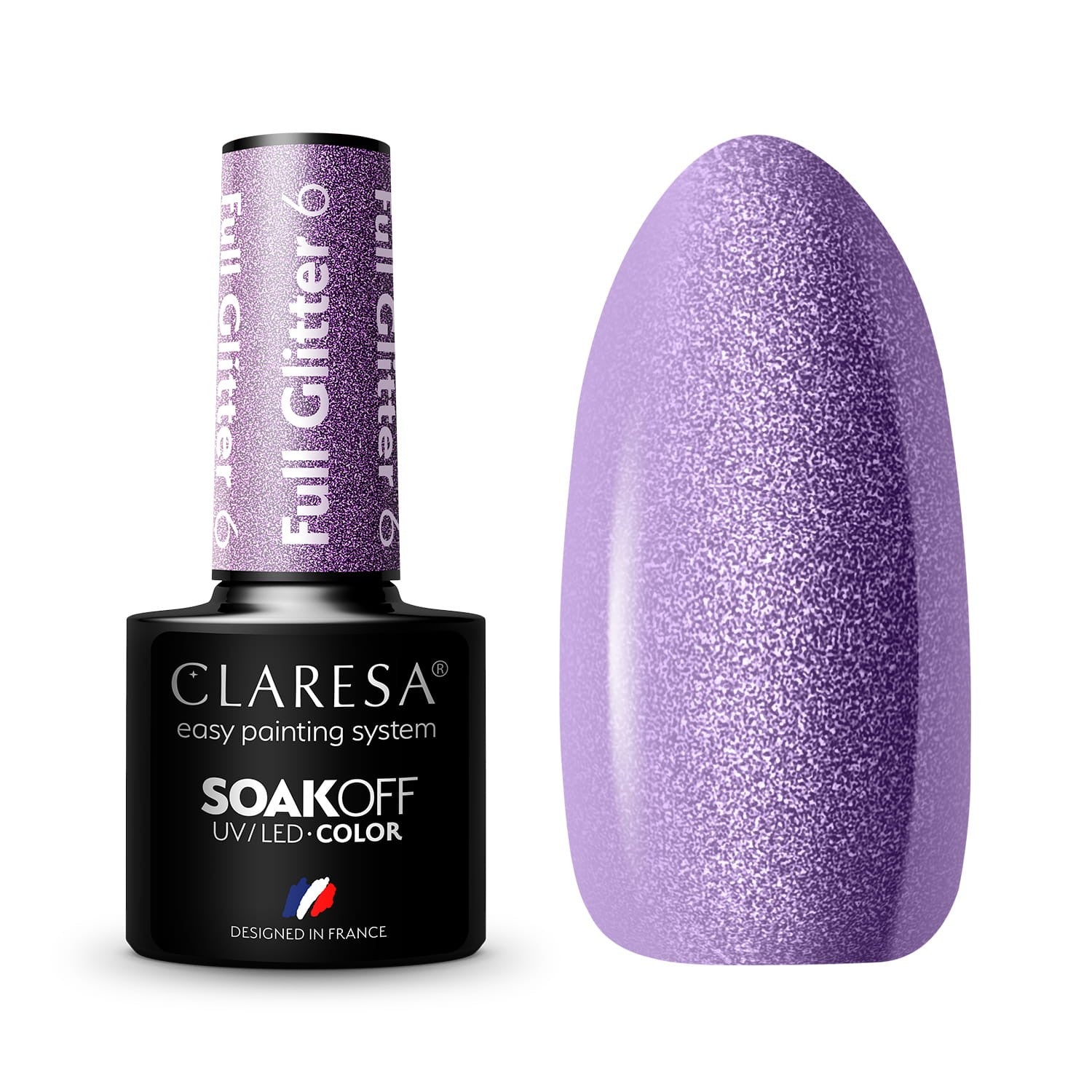 CLARESA Hybrid Lacquer Full Glitter No. 6 5g | Vaistine1.lt | WestPharmacy.eu