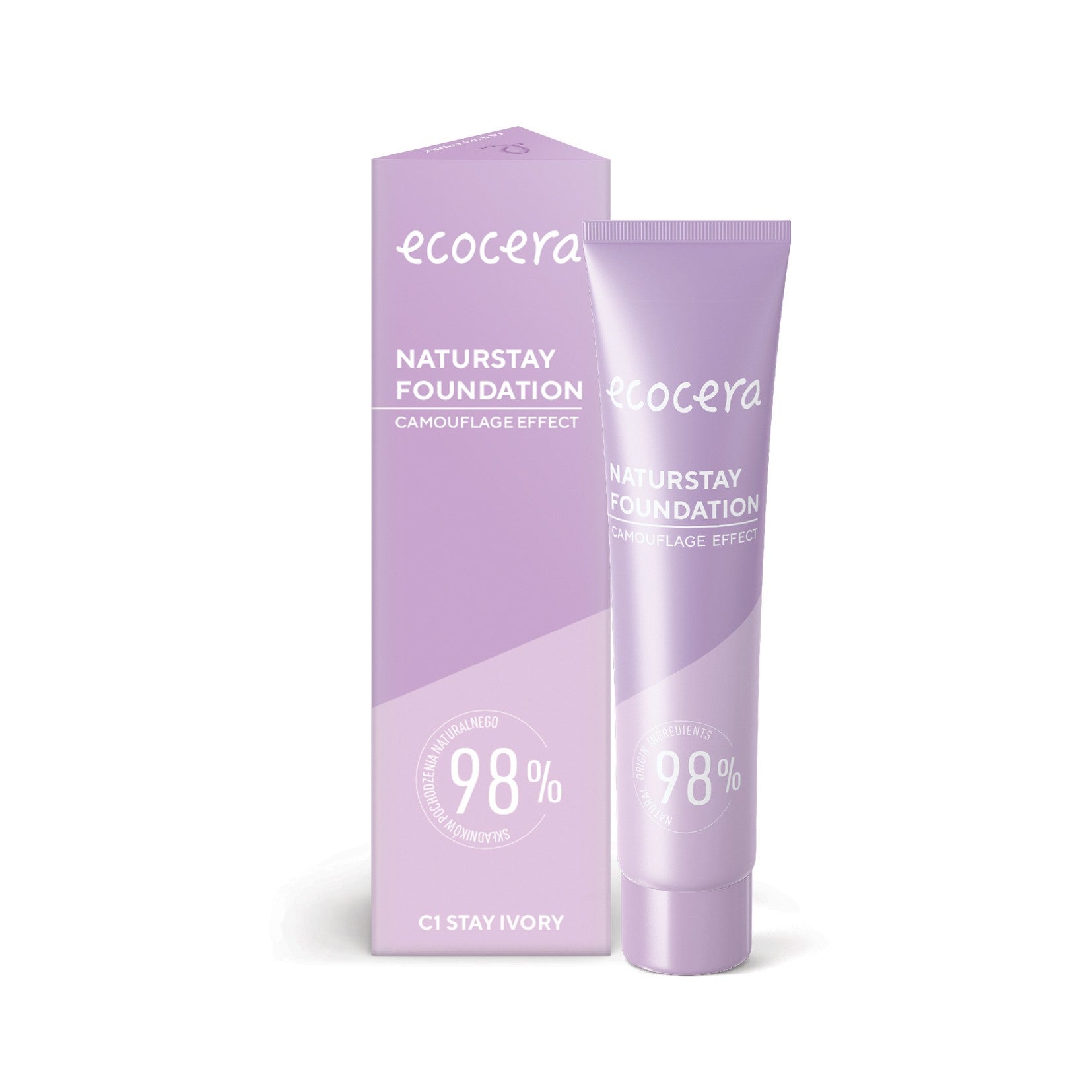 ECOCERA Naturstay Foundation Camouflage Effect C1 Stay Ivory 30ml | Vaistine1.lt | WestPharmacy.eu