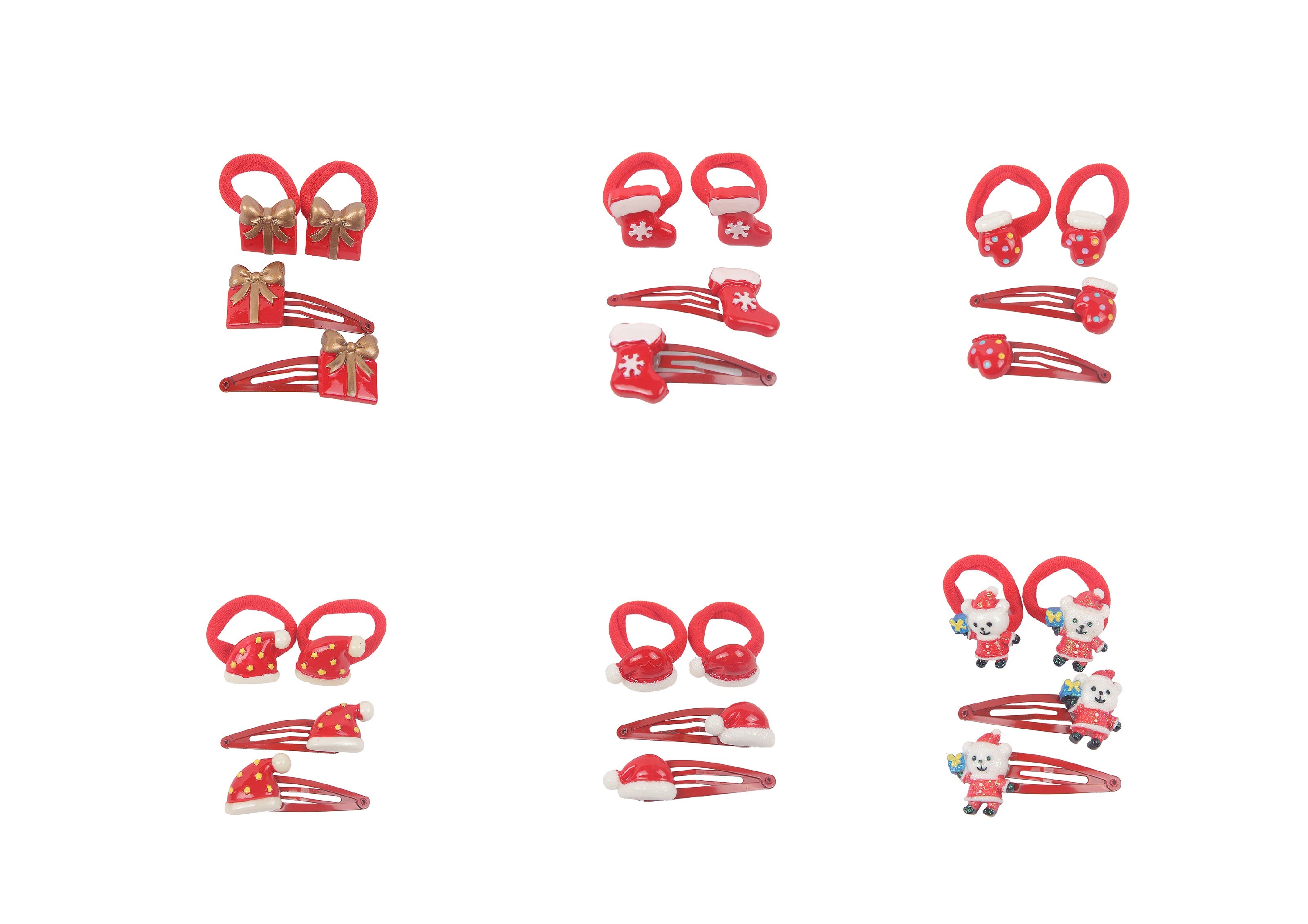 DONEGAL Christmas set of two rubber bands and two pins (FA-5743) 1 pack. - 4 pcs. - mix of designs | Vaistine1.lt | WestPharmacy.eu