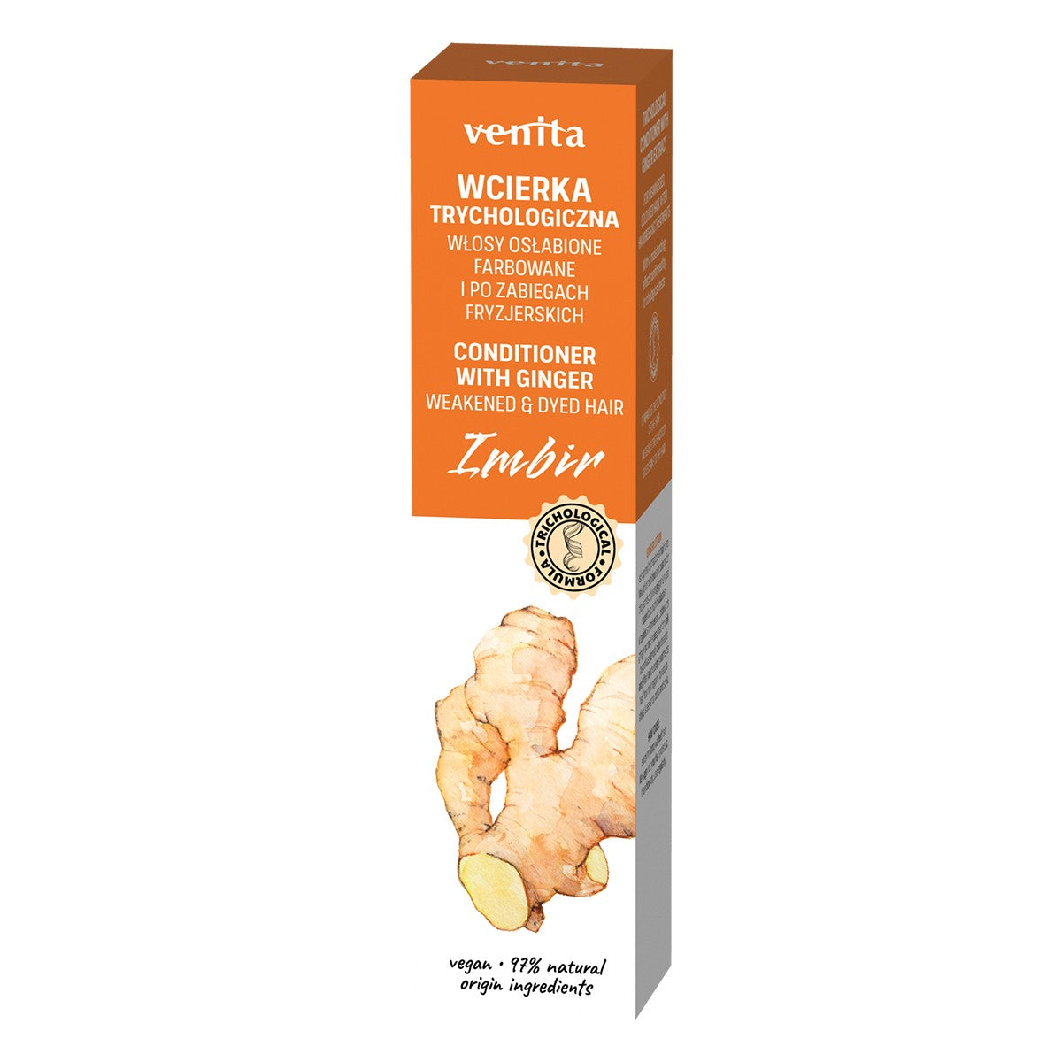 VENITA Trichological Formula Hair Tonic Ginger - for weakened, dyed, and post-hairdressing treatment hair 100ml | Vaistine1.lt | WestPharmacy.eu